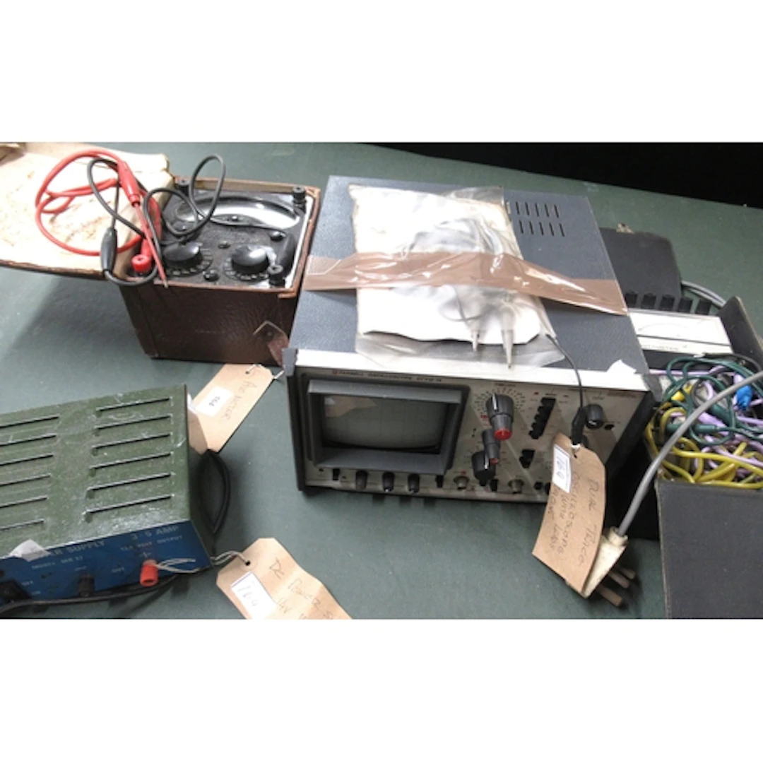 Avometer, a dual trace oscilloscope, 240v, 5amp regulated po...