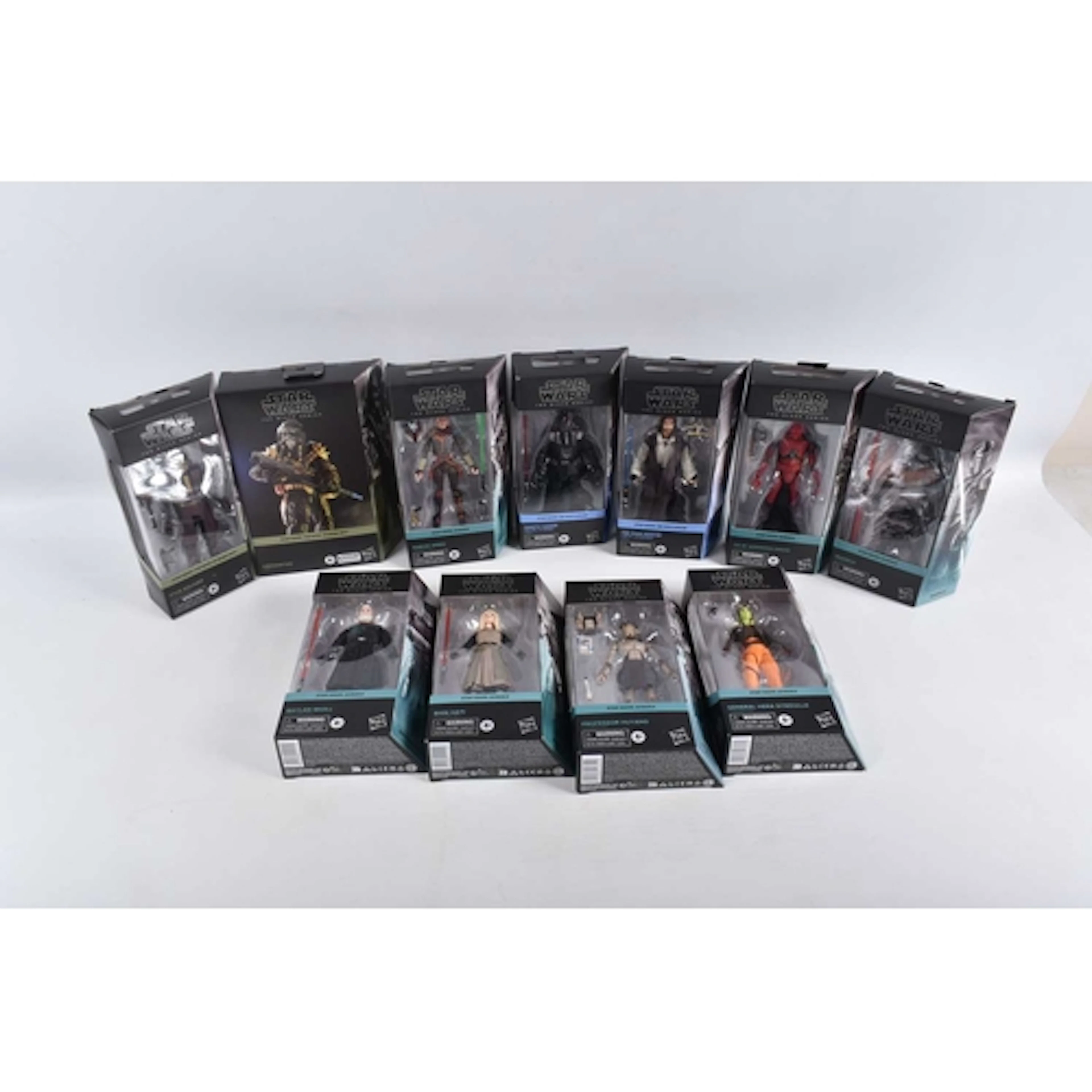 ELEVEN SEALED AND BOXED HASBRO STAR WARS THE BLACK SERIES AC...