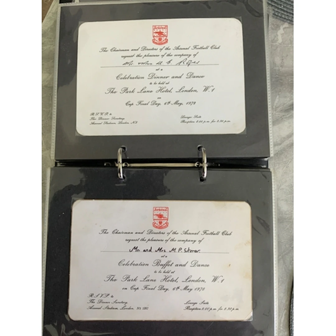 Arsenal Football Memorabilia Album: Incredible rare chance t...
