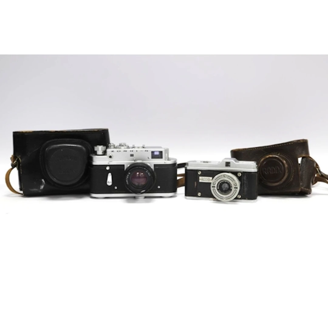 Zorki-4 Rangefinder Camera with attached Jupiter-8 50mm f/2 ...