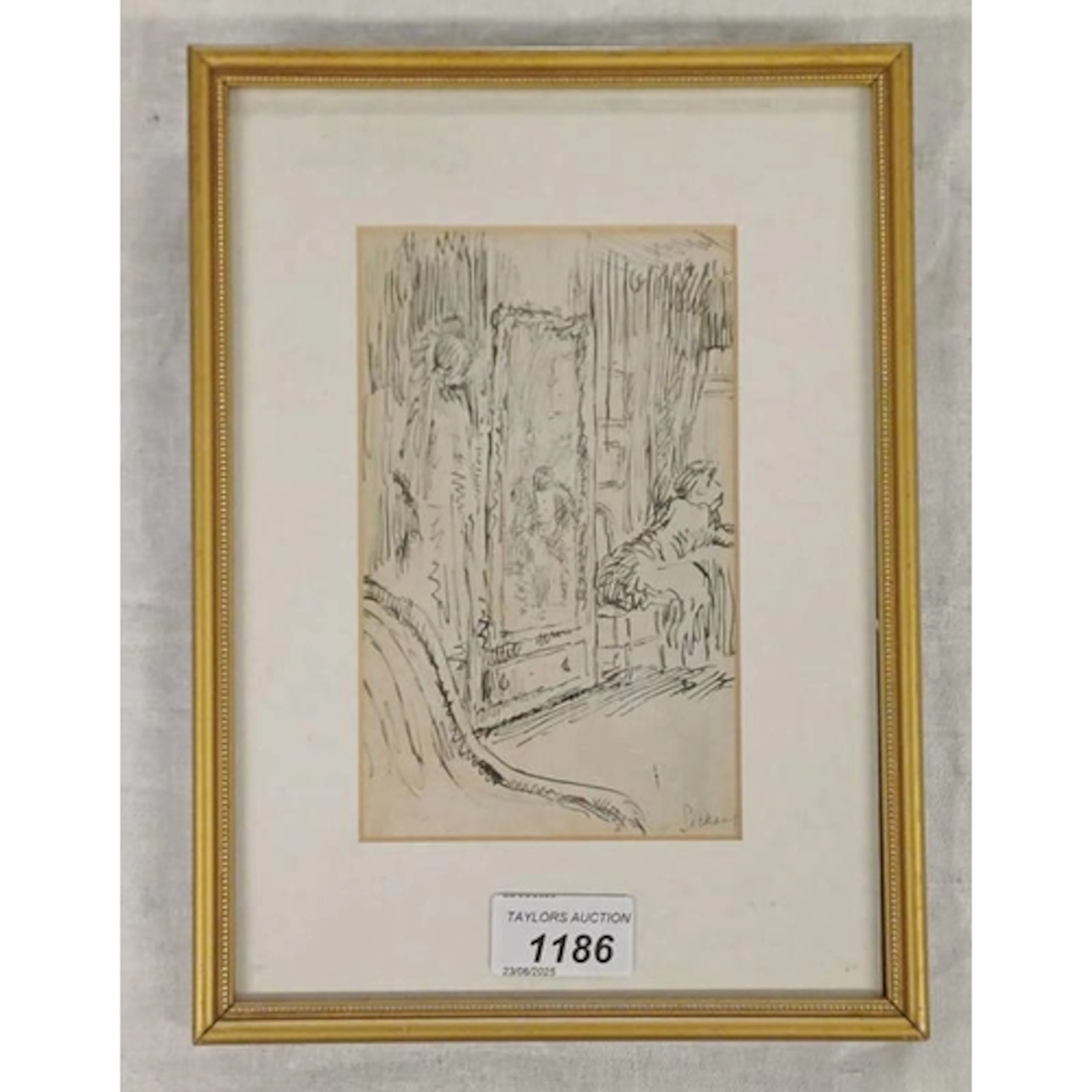 WALTER RICHARD SICKERT ARA (1860-1942) AN INK STUDY FOR THE ...