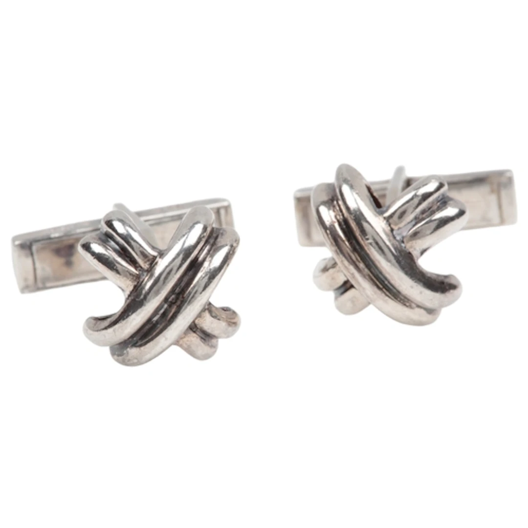 Tiffany and Co., a pair of silver cufflinks, circa 1996, eac...