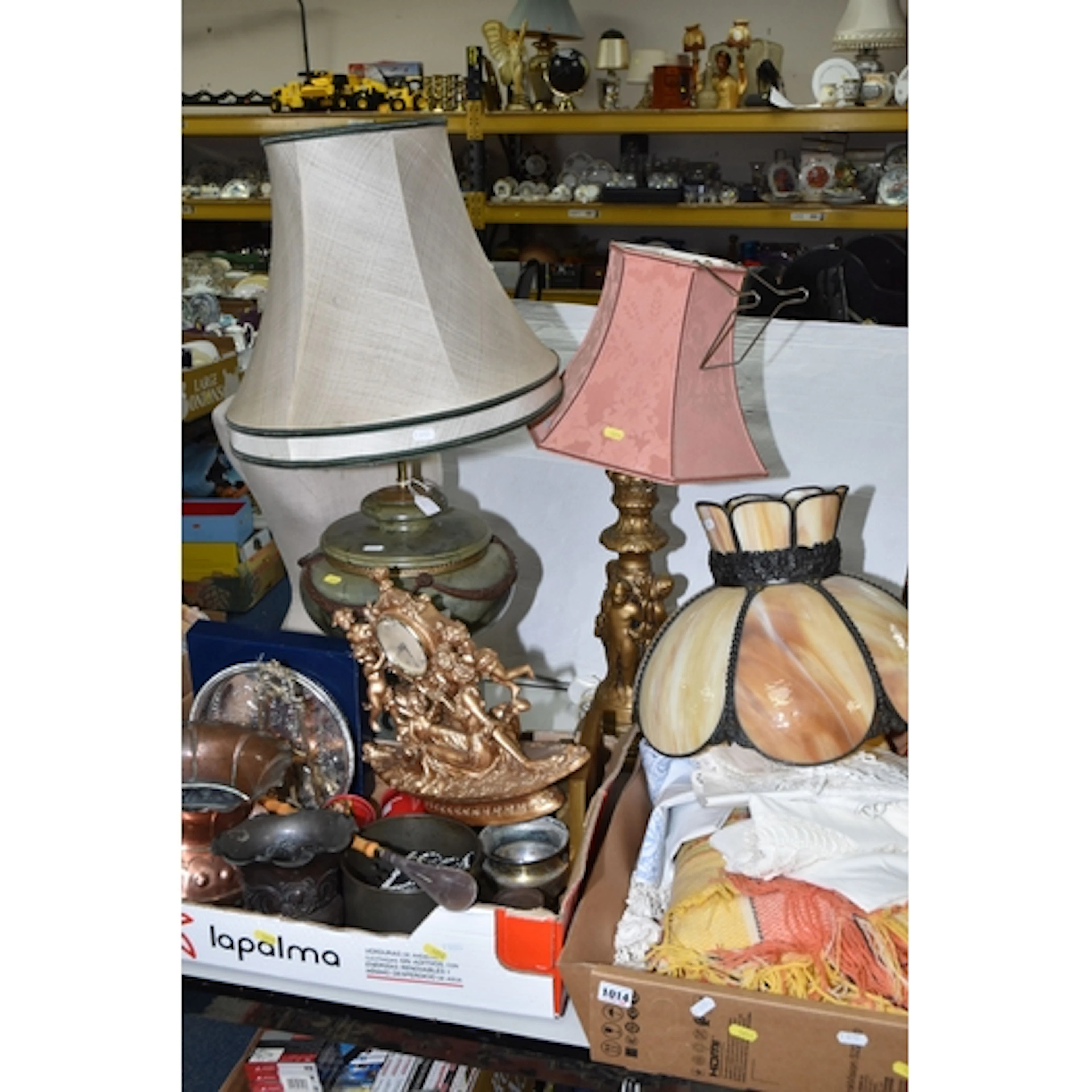 TWO BOXES AND LOOSE OF GENERAL HOUSEHOLD ITEMS to include a ...