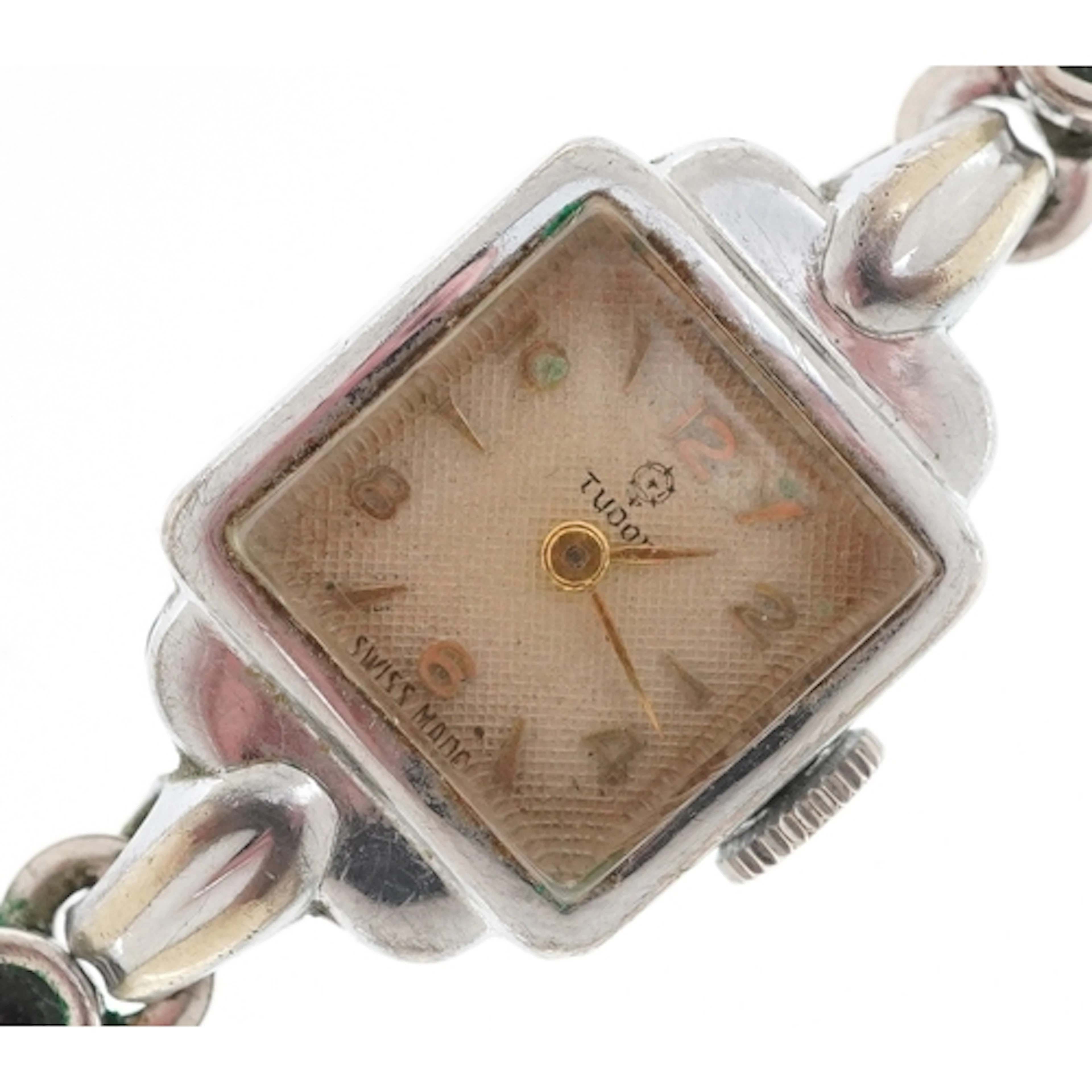 Tudor, Art Deco ladies stainless steel manual wind cocktail ...
