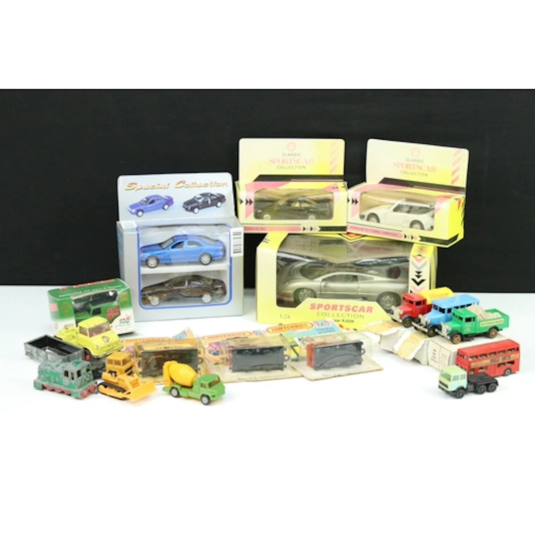11 Boxed & carded diecast models to include 3 x Matchbox Sup...