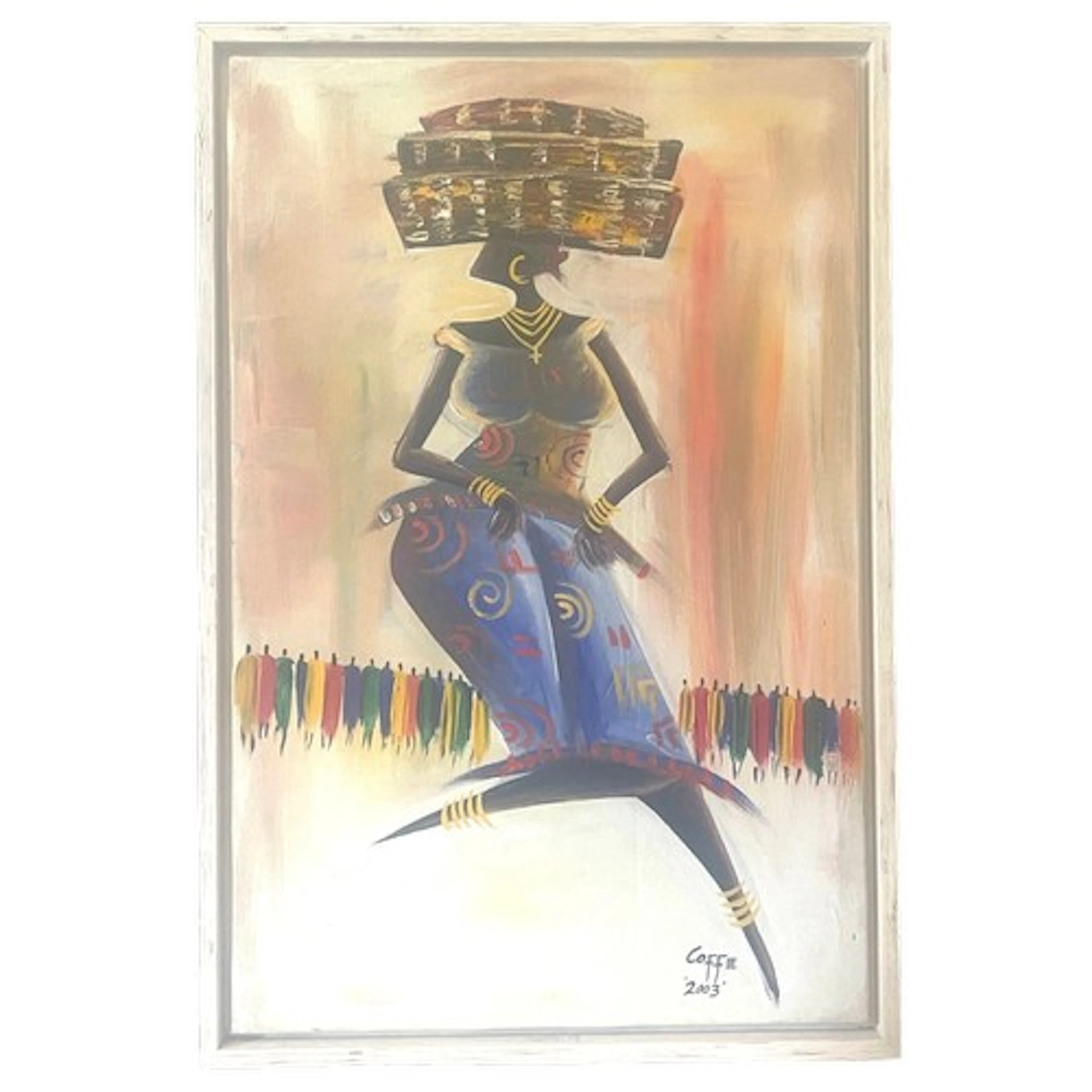 Ebenezer Coffie Amenyah (Ghanaian), “Prance”, signed lower r...