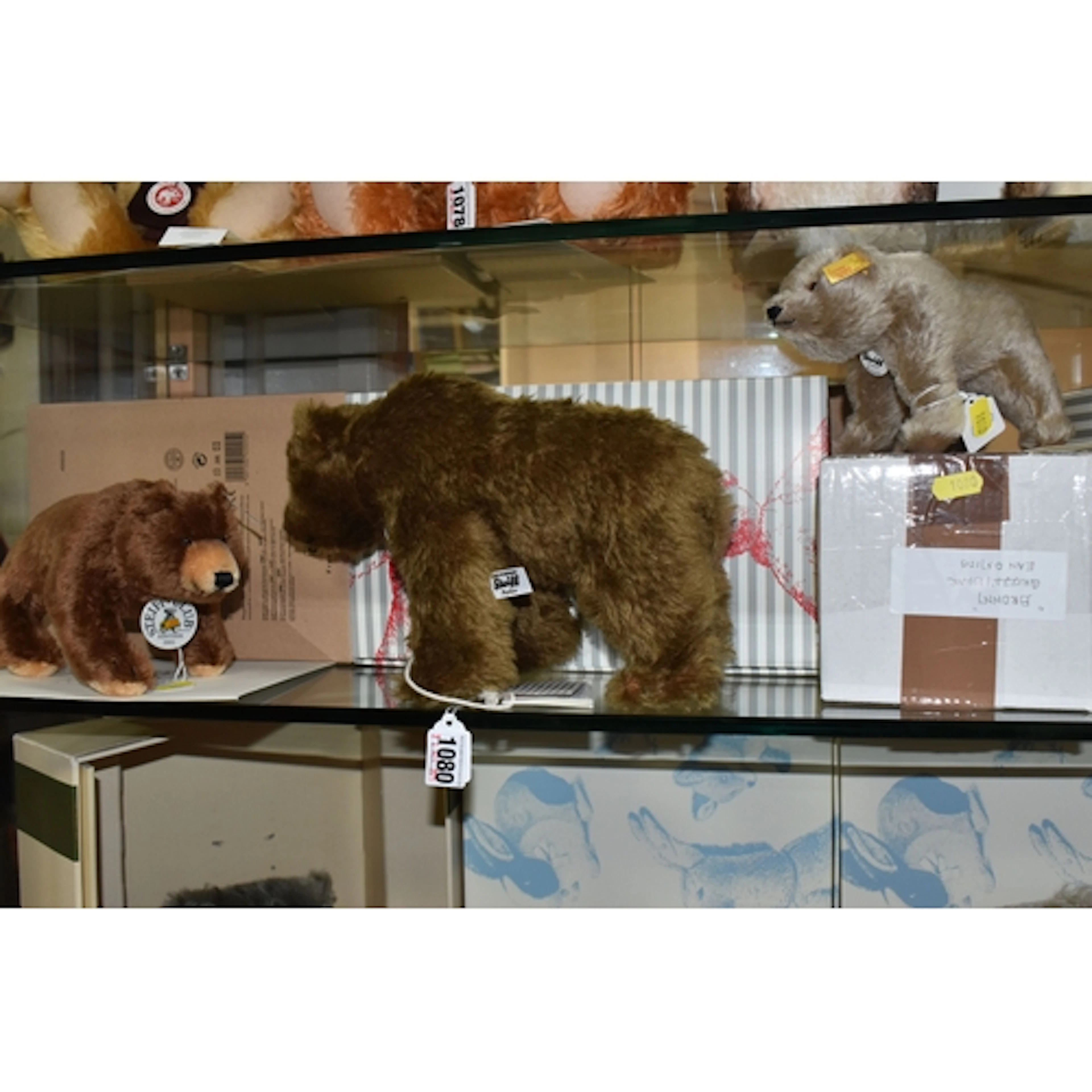 THREE STEIFF BEARS comprising 'Browny Grizzly Bear' No. 0371...
