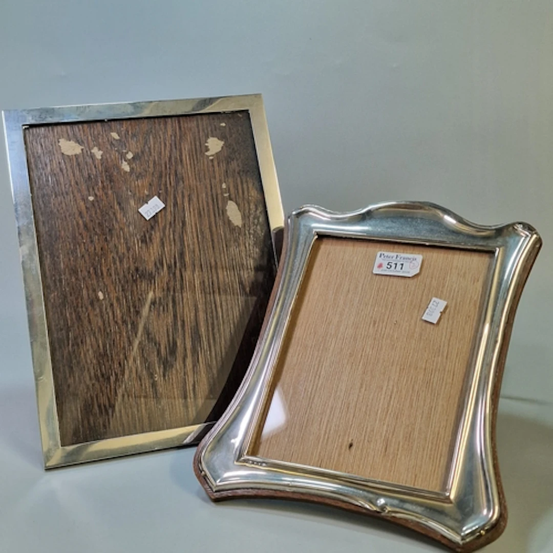 George V silver Art Nouveau design photograph or easel pictu...