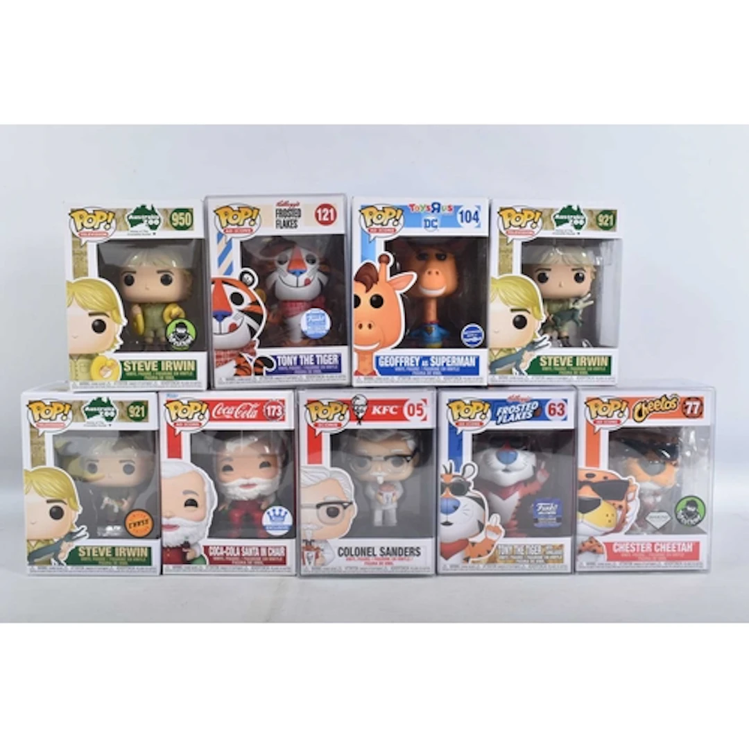 NINE BOXED TV, ADVERT, AND FILM THEMED FUNKO POP! VINYL FIGU...