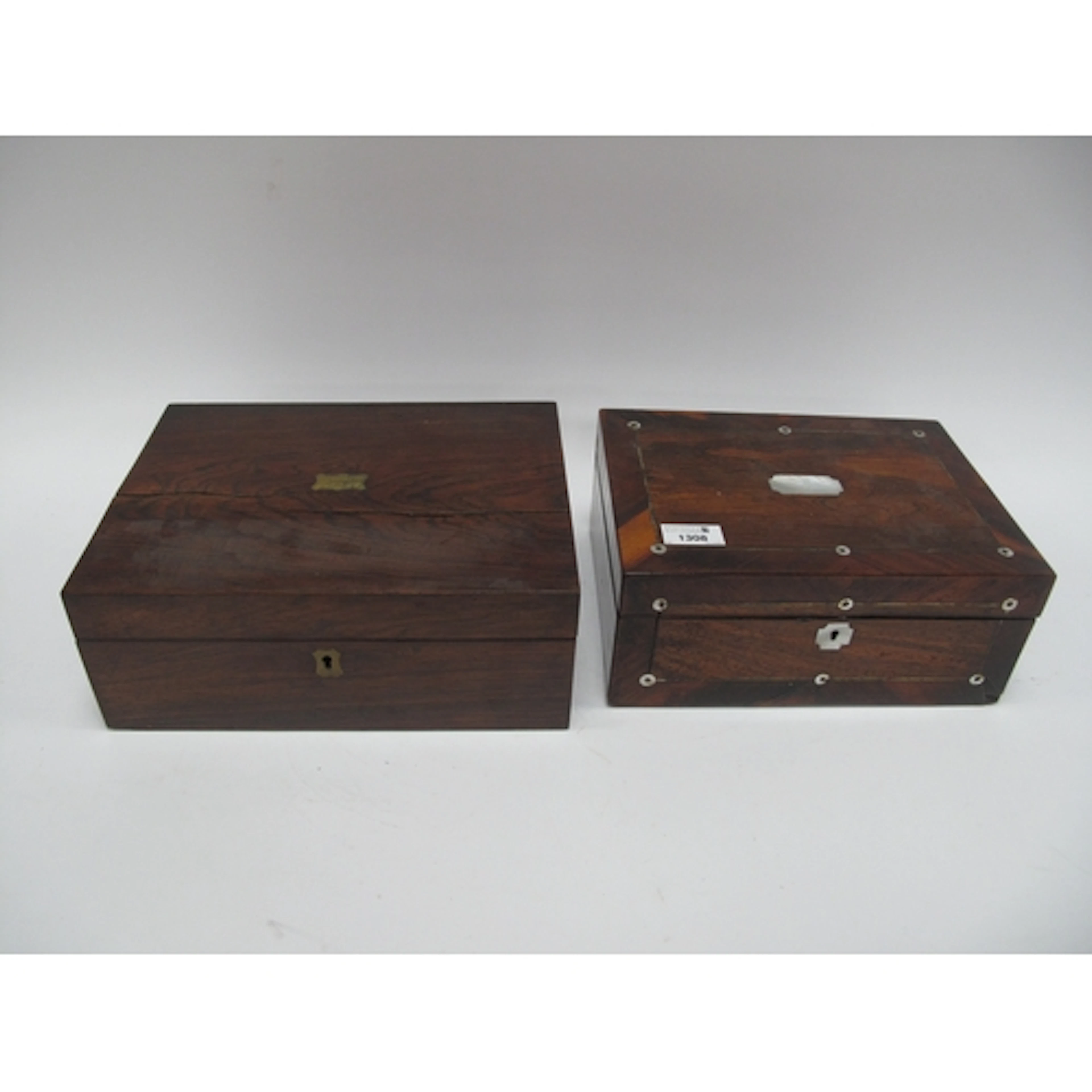 XIX Century Roswood Writing Slope (cracked top), 30cm wide. ...