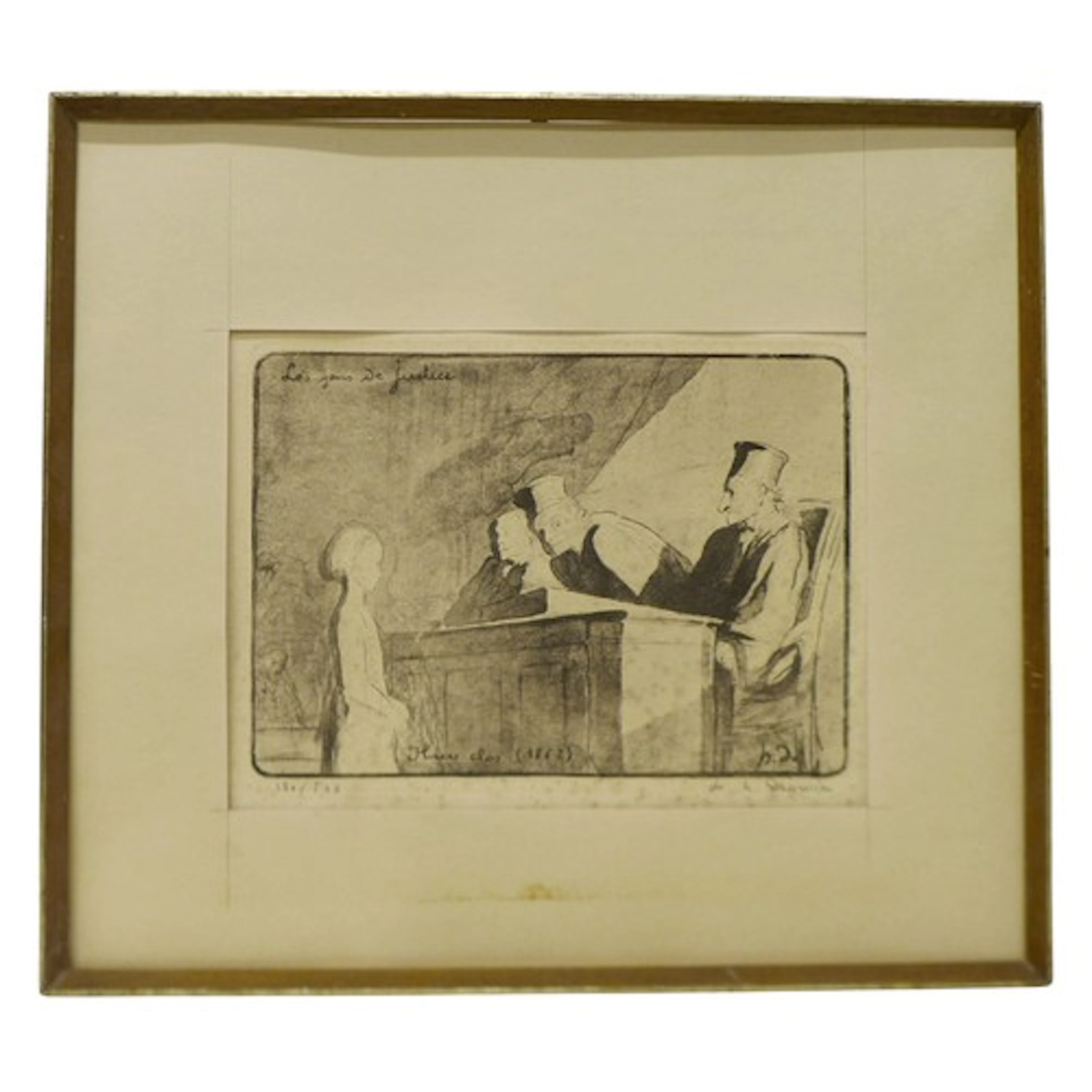 Honore Daumier (French, 1808-1879): ‘Les gens de Justice Hui...