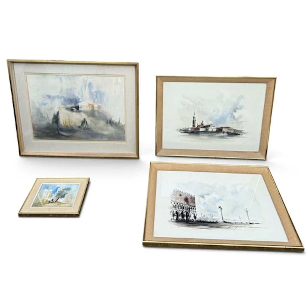 NORAH GLOVER (BRITISH B.1923): FIVE WATERCOLOURS INCLUDING G...