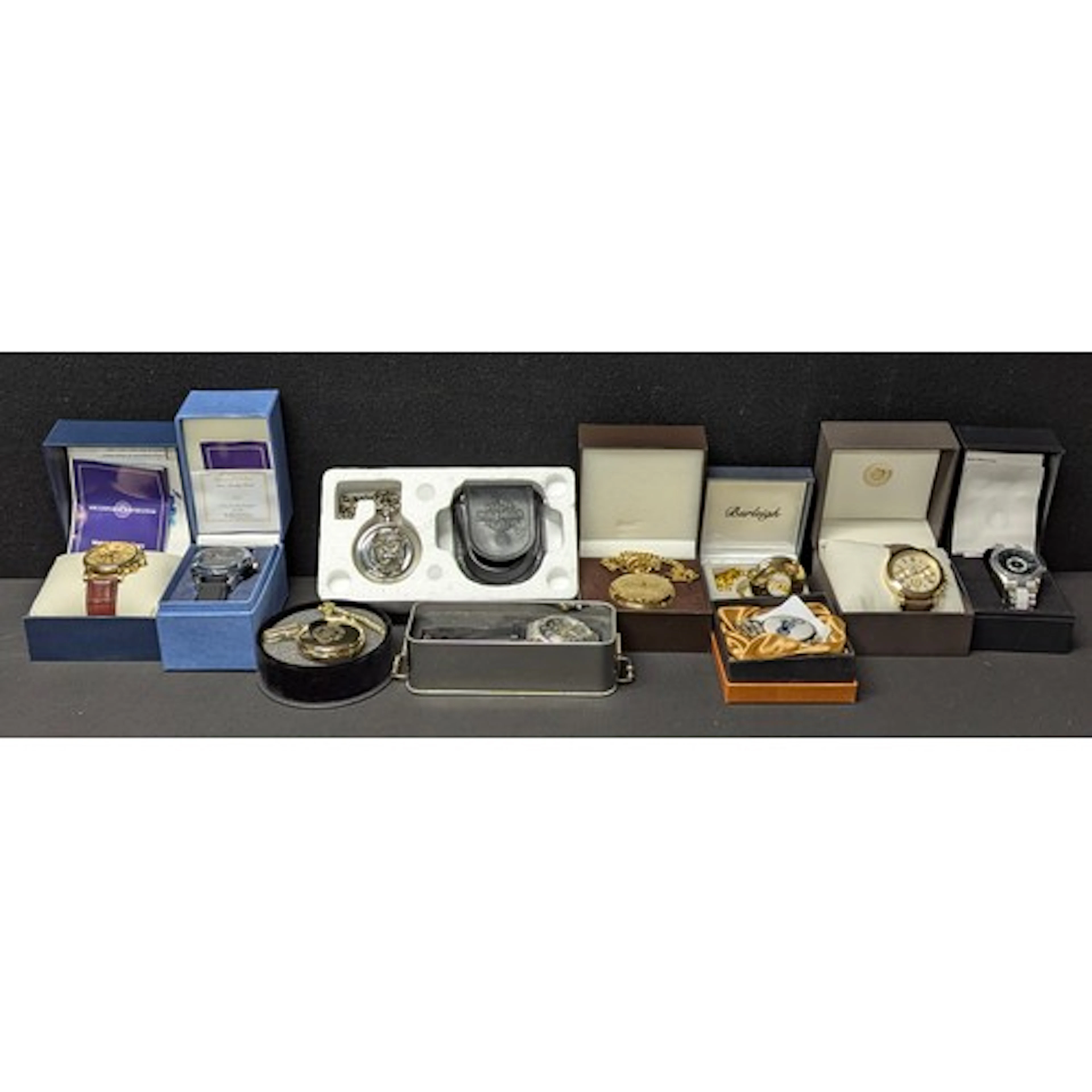 Watches - Franklin Mint and other collector's reproduction p...