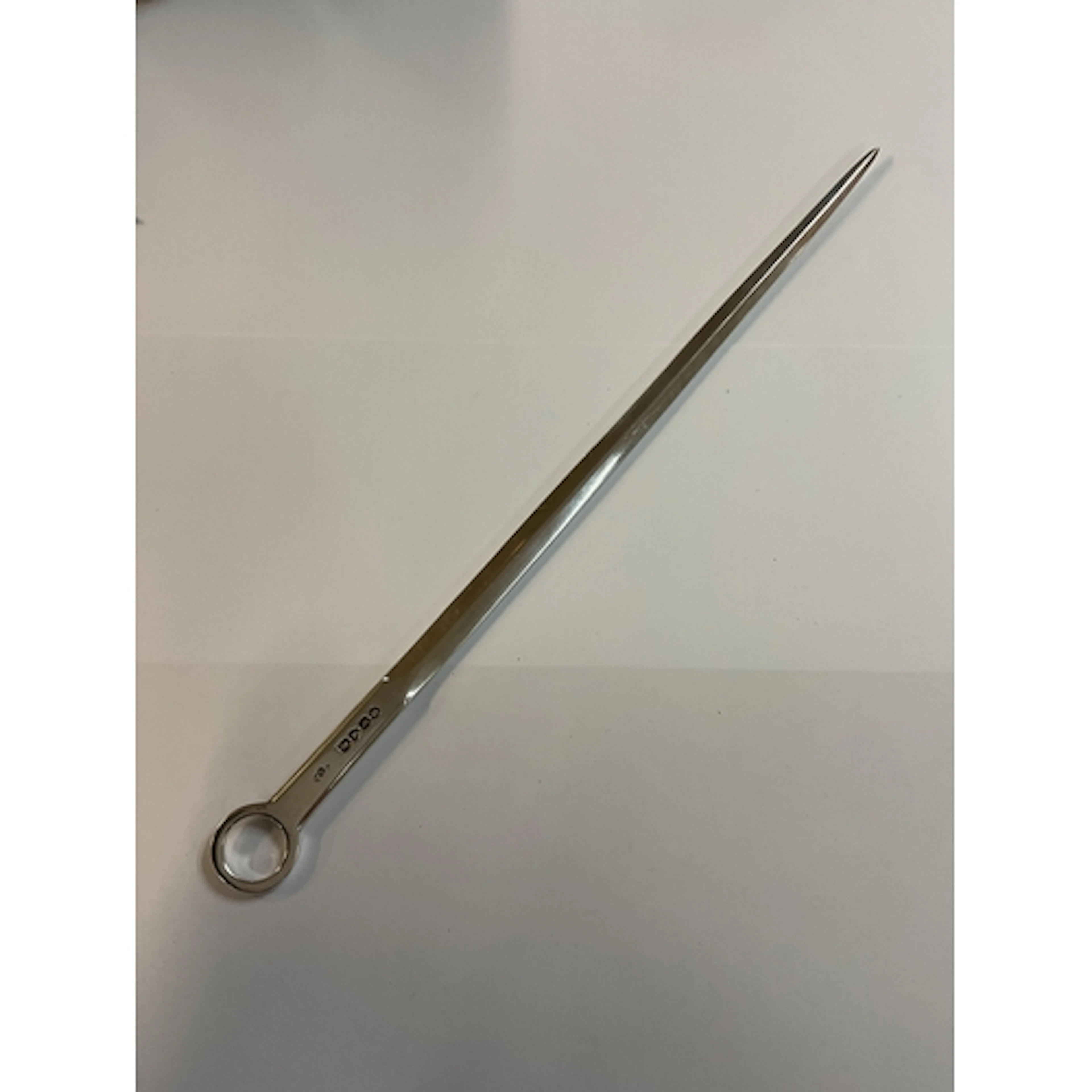 Victorian silver meat skewer, 33cm length, maker Chawner &am...