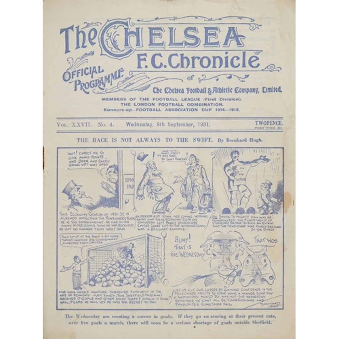 Chelsea F.C. Chronicle official football programme - The Rac...