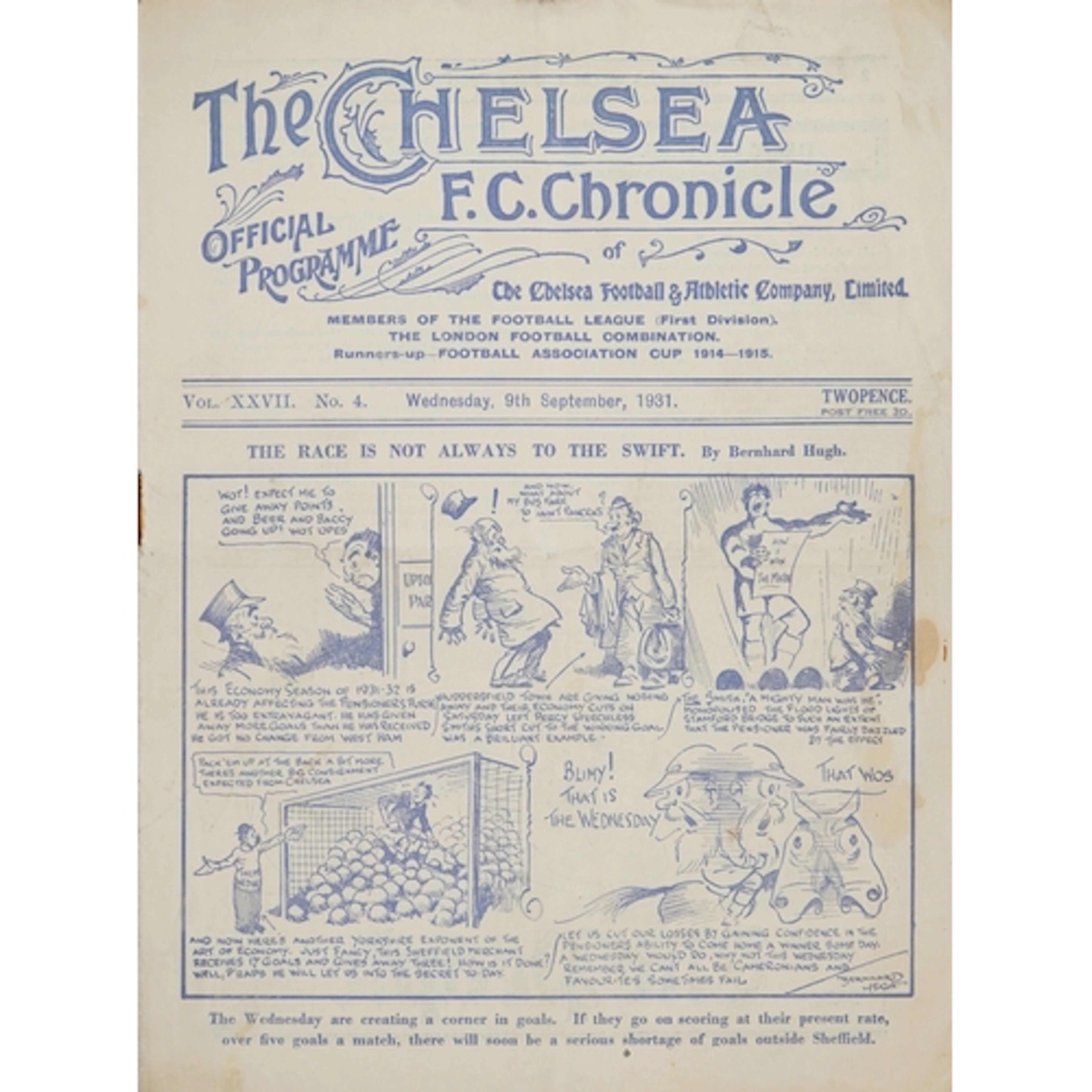 Chelsea F.C. Chronicle official football programme - The Rac...