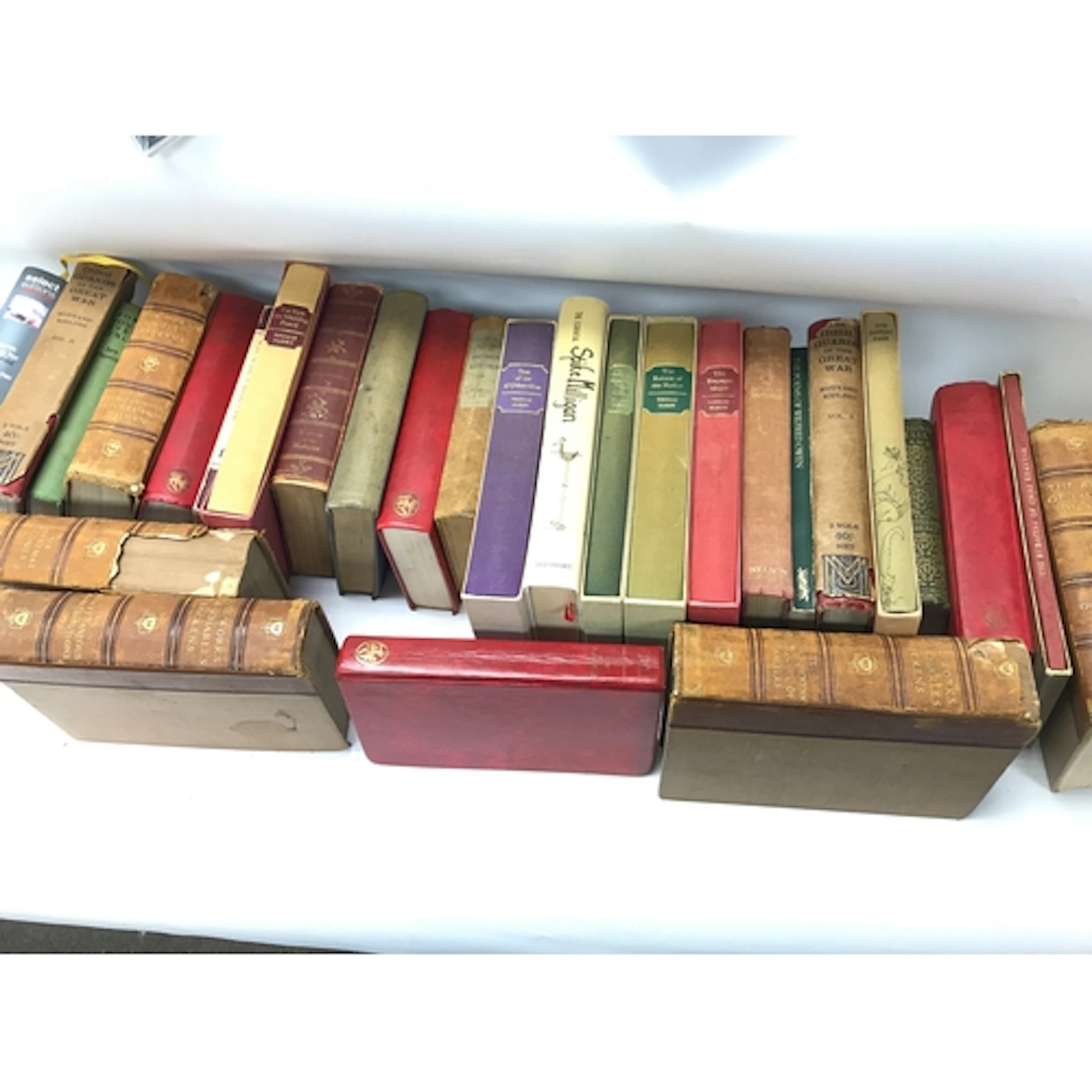 large collection of mixed vintage and antique hardback books...
