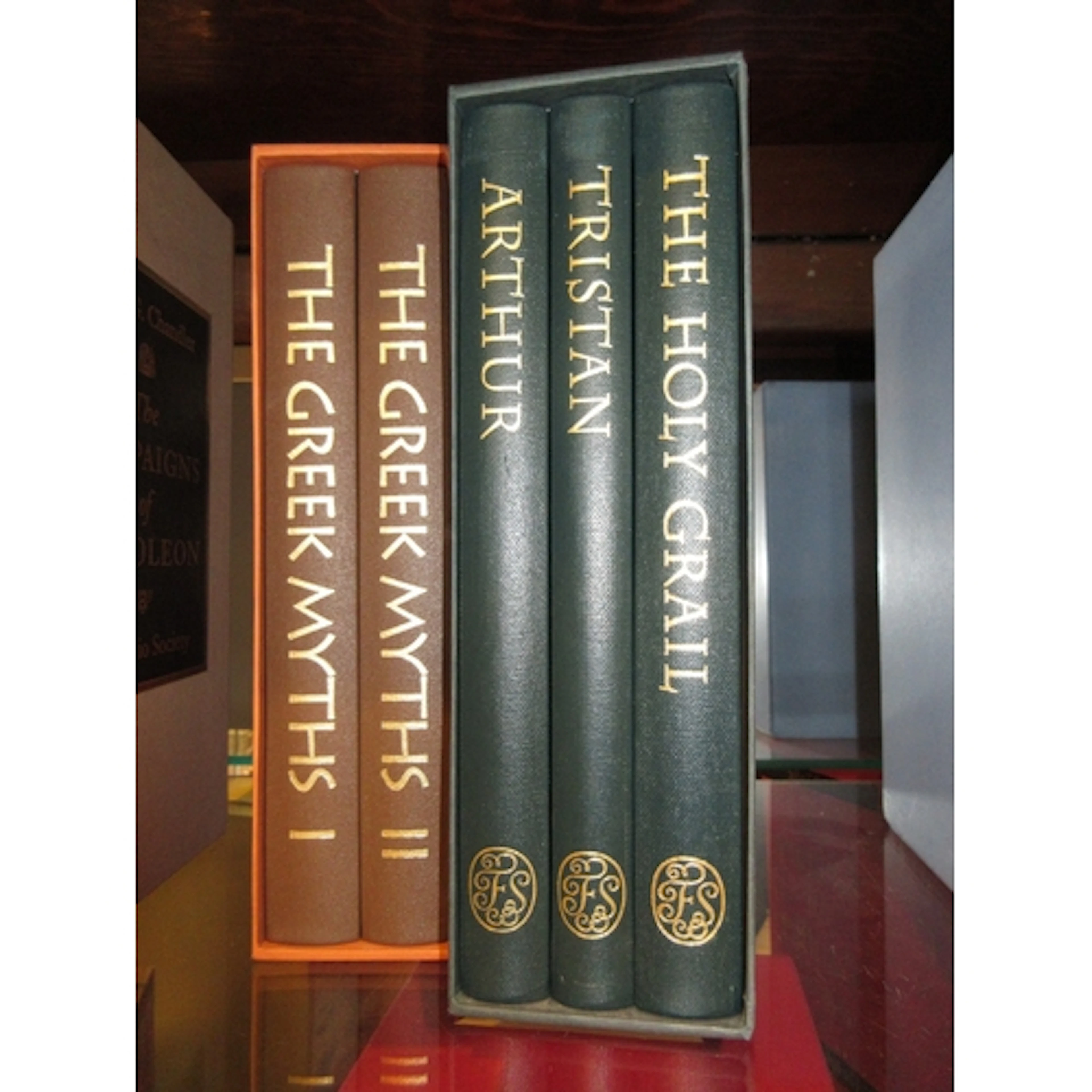 Two Sets of 2 and 3 Folio Society Books - The Greek Myths 1 ...