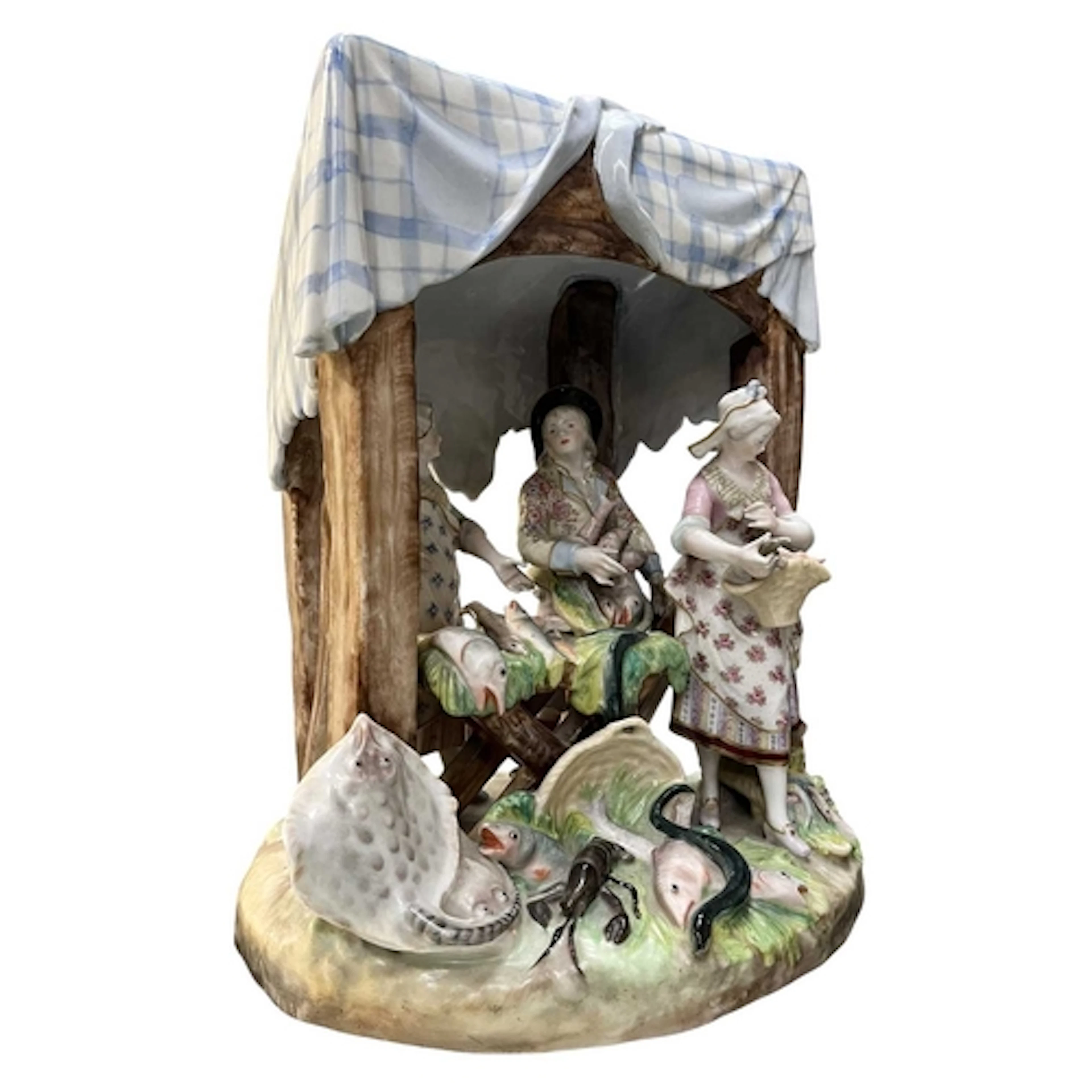 A large German Porcelain, possibly Meissen, 19th century han...