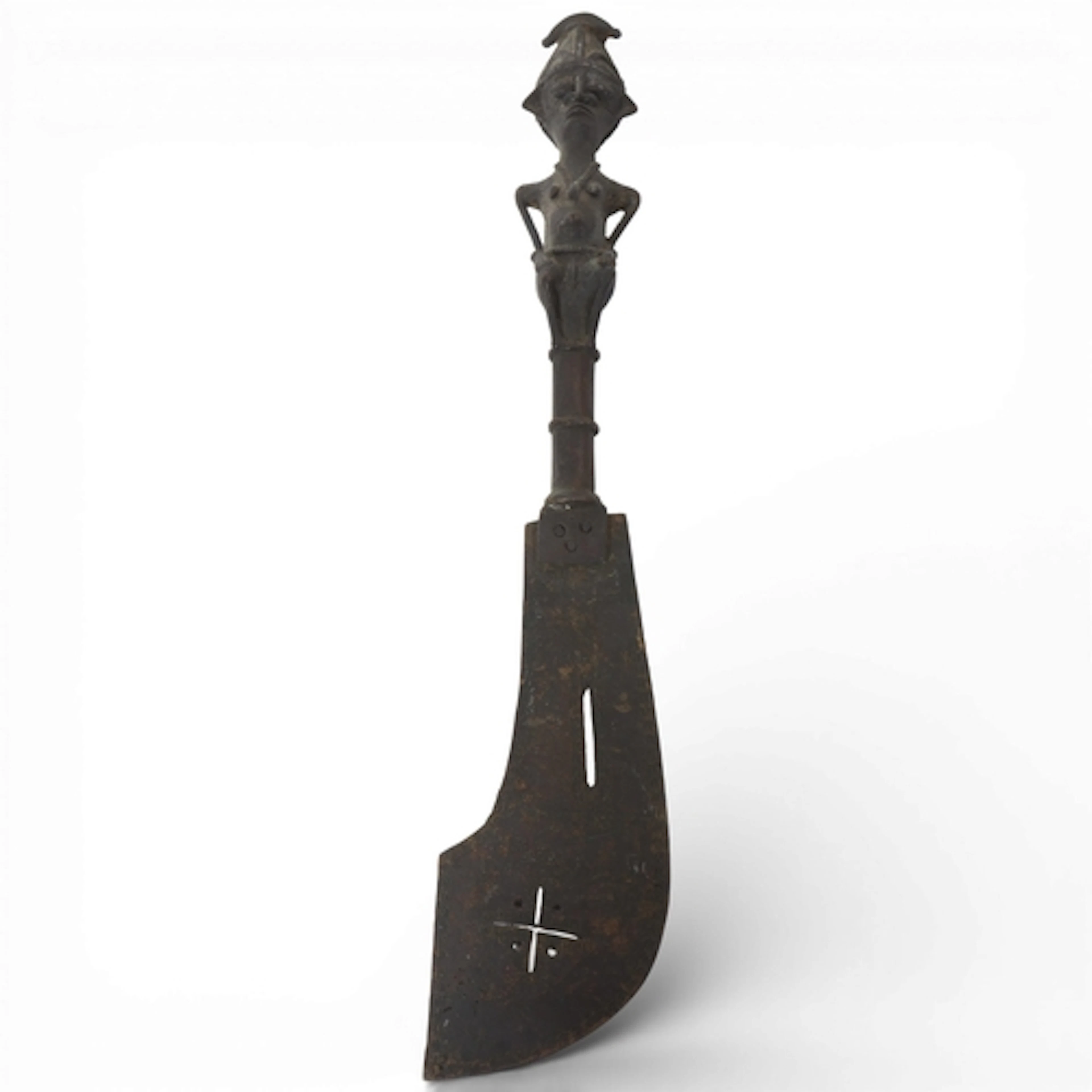 A Yoruba Ogboni ceremonial fertility knife, L47cm