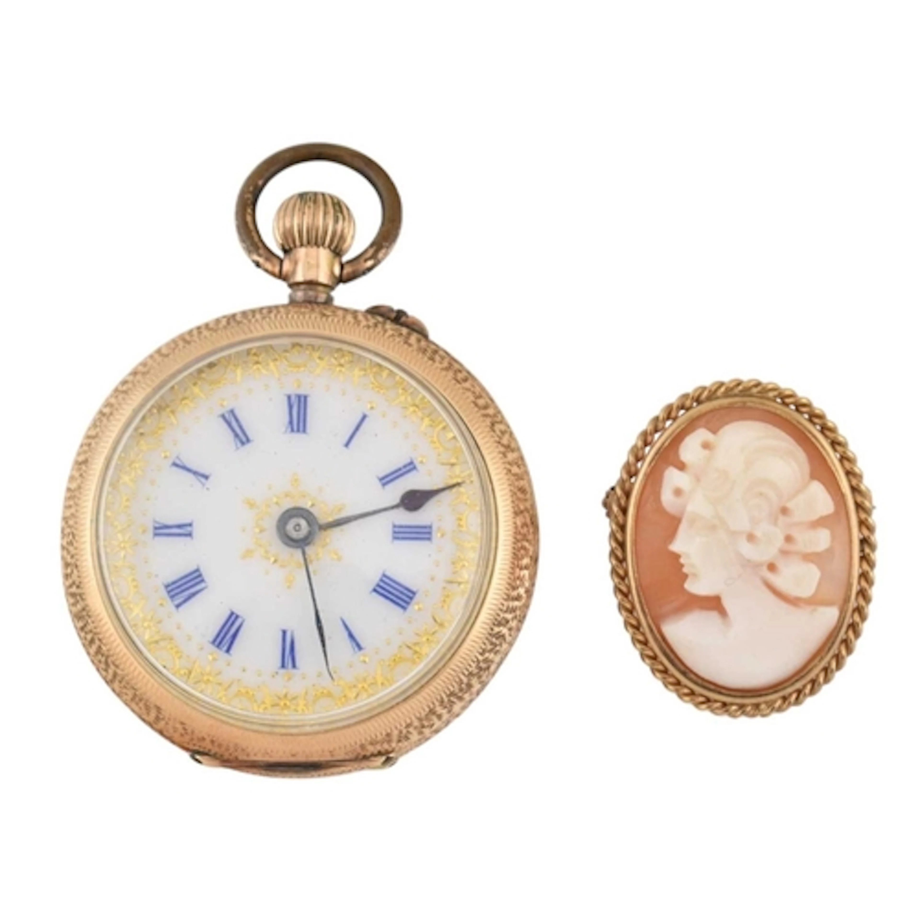 An early 20th century 14ct gold Swiss ladies' pocket watch, ...