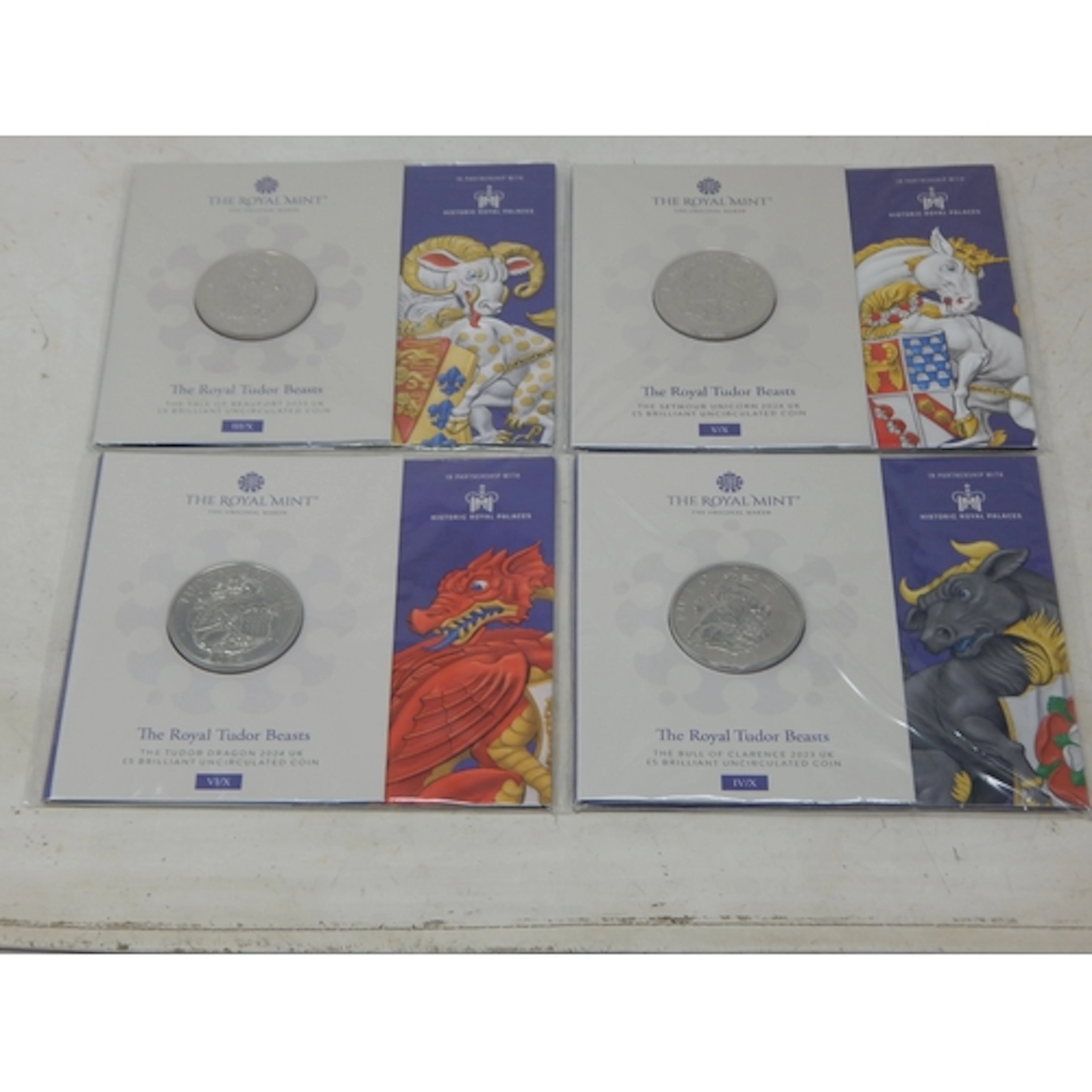 Royal Mint: The Tudor Beasts £5 BUNC Coins: The Yale of Beau...