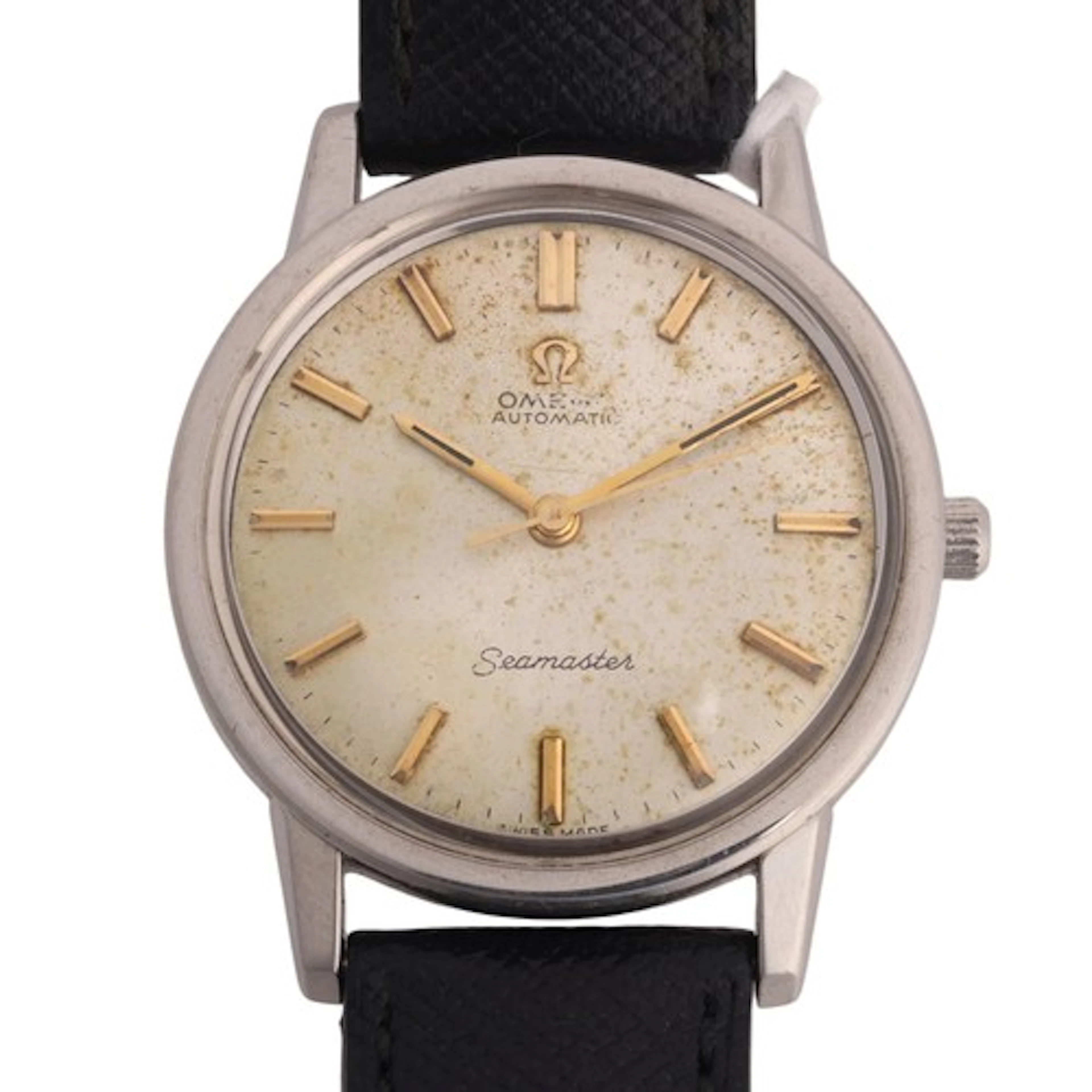OMEGA - a Vintage stainless steel Seamaster automatic wristw...