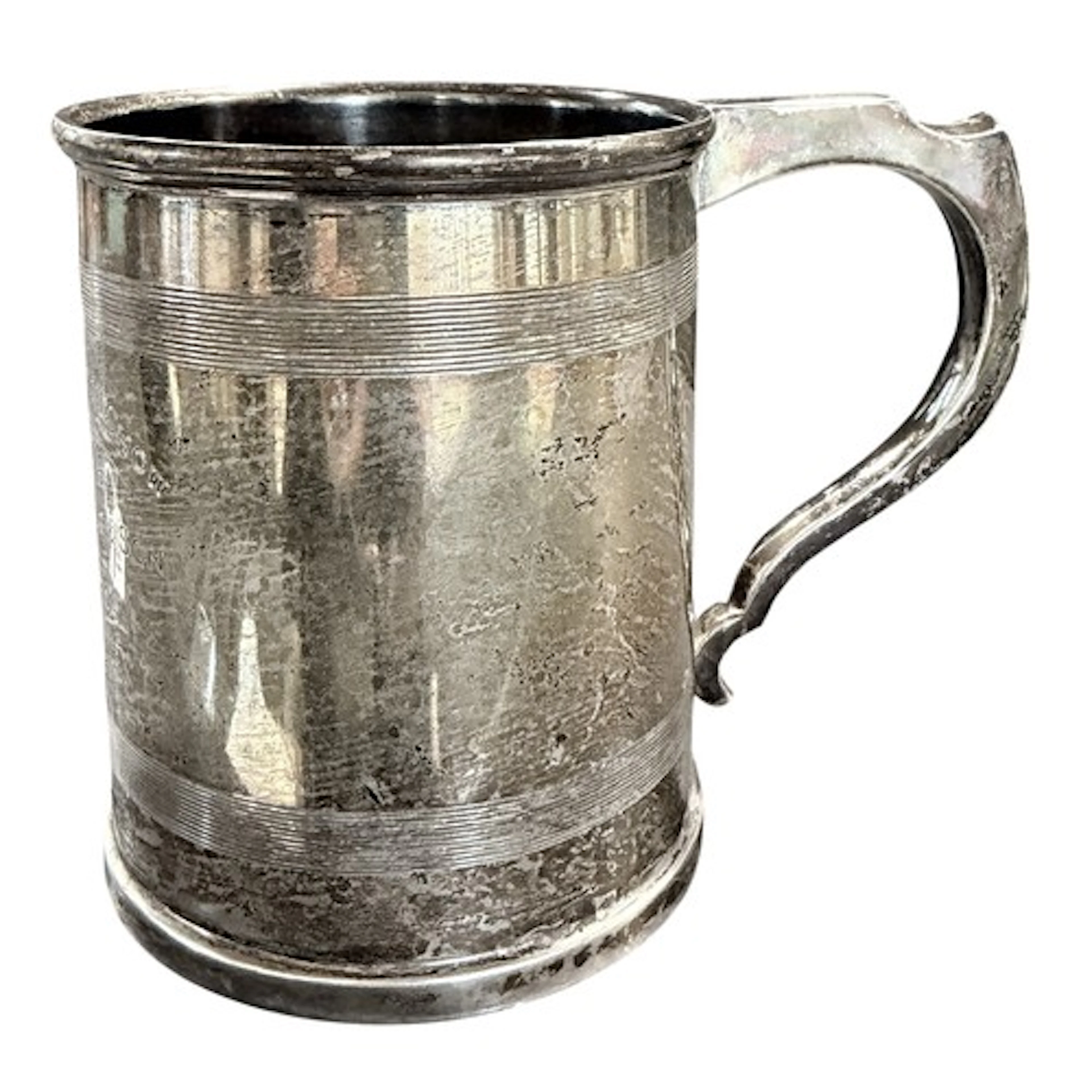 A George V silver tankard, Birmingham 1929, by A & J Zimmerm...