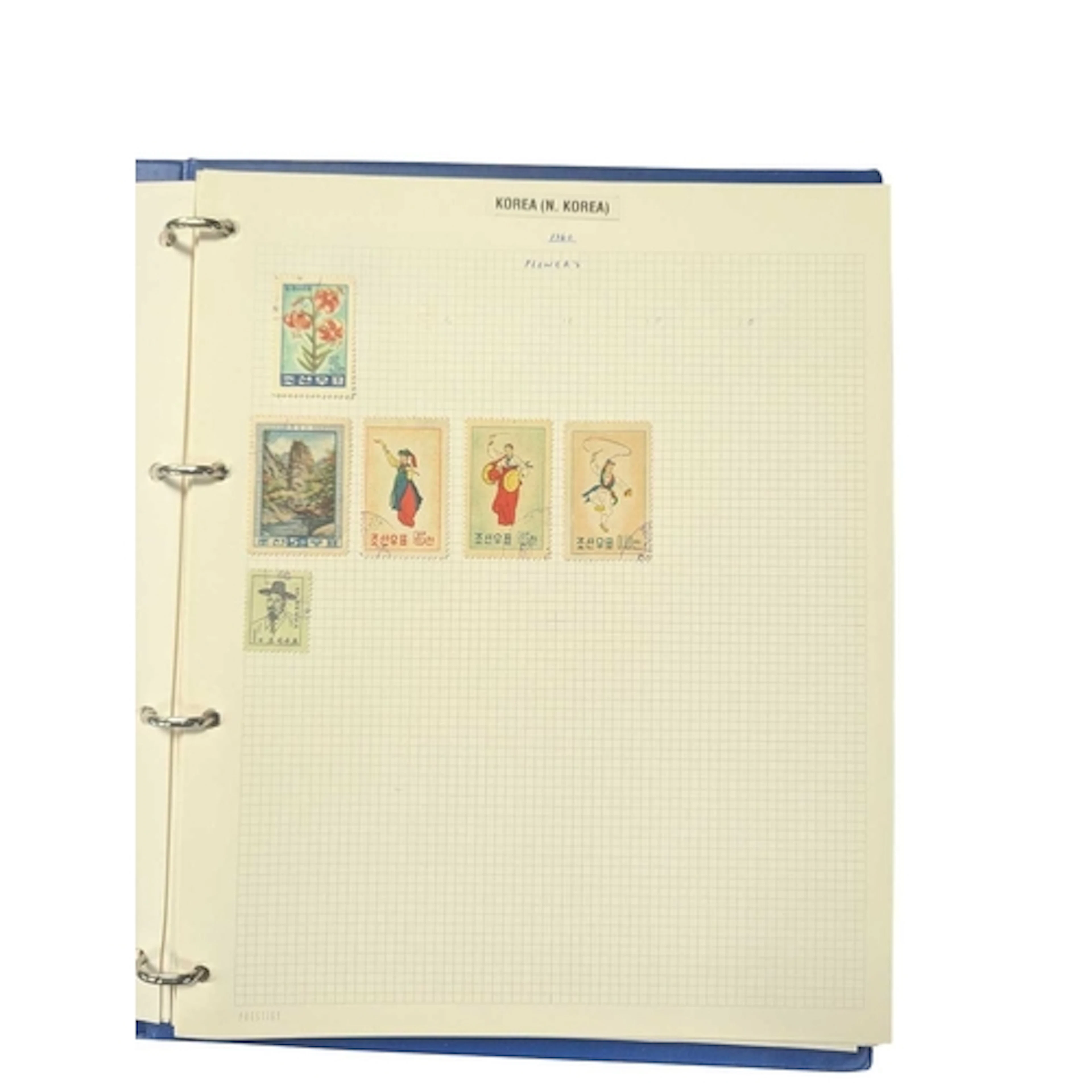 A collection of 19th and 20th century Korean postage stamps....