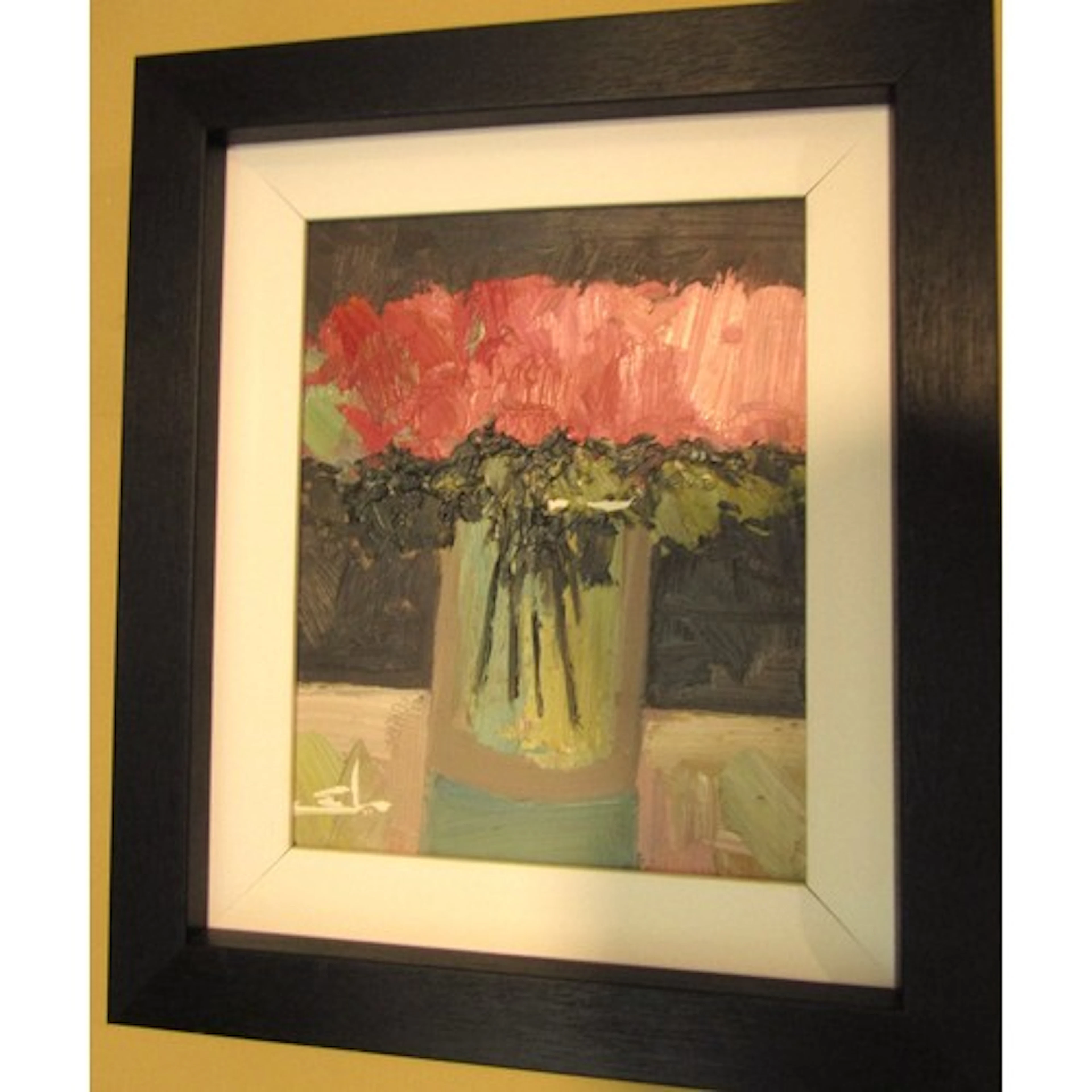 Vivial Mandelia Still Life Oil on Canvas Framed Signed Appro...
