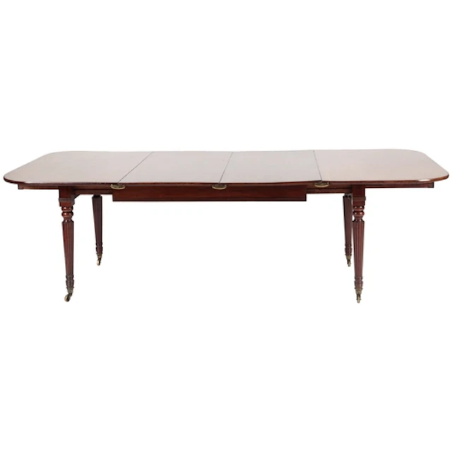 A Regency mahogany 'Butler's Patent' extending dining table,...