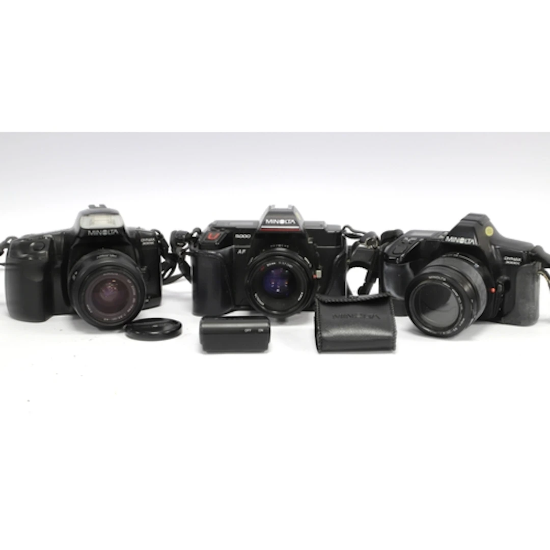 Minolta 35mm SLR Film Cmeras to include 5000 AF with attache...