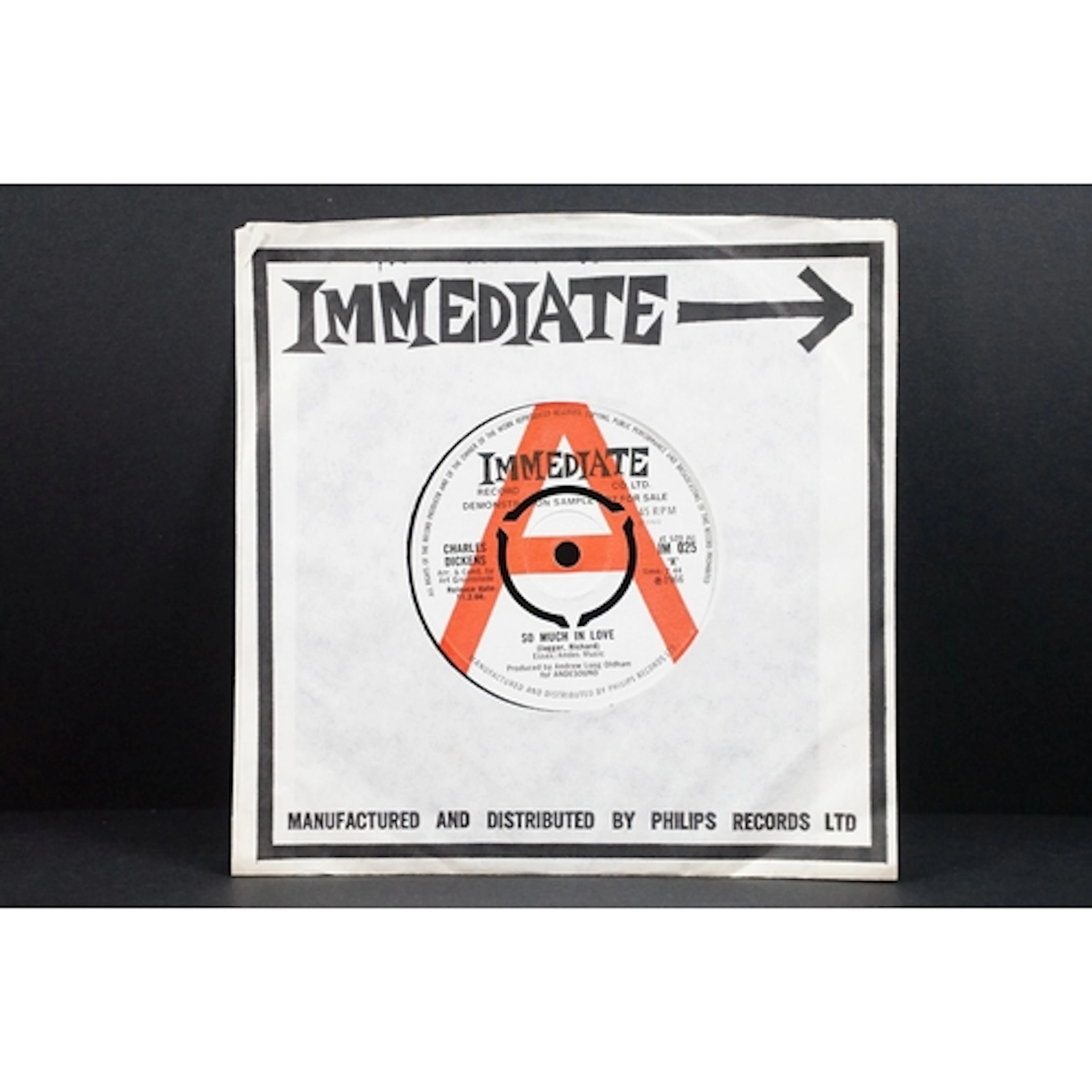 Vinyl - Charles Dickens – So Much In Love 7” single on Immed...