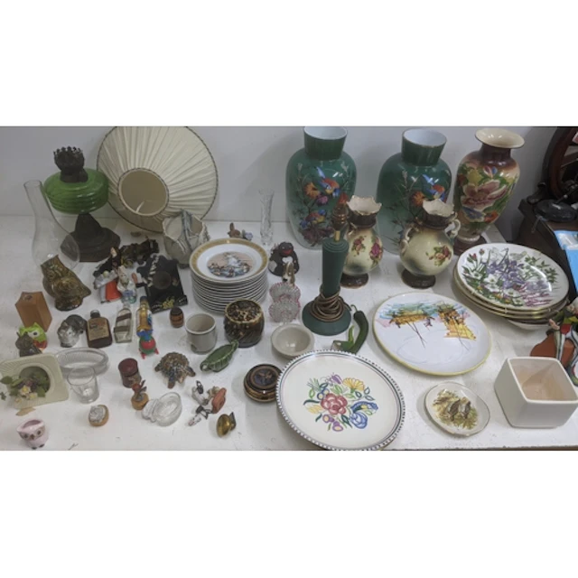 Ceramics and glassware to include a Wade tortoise, a Poole p...