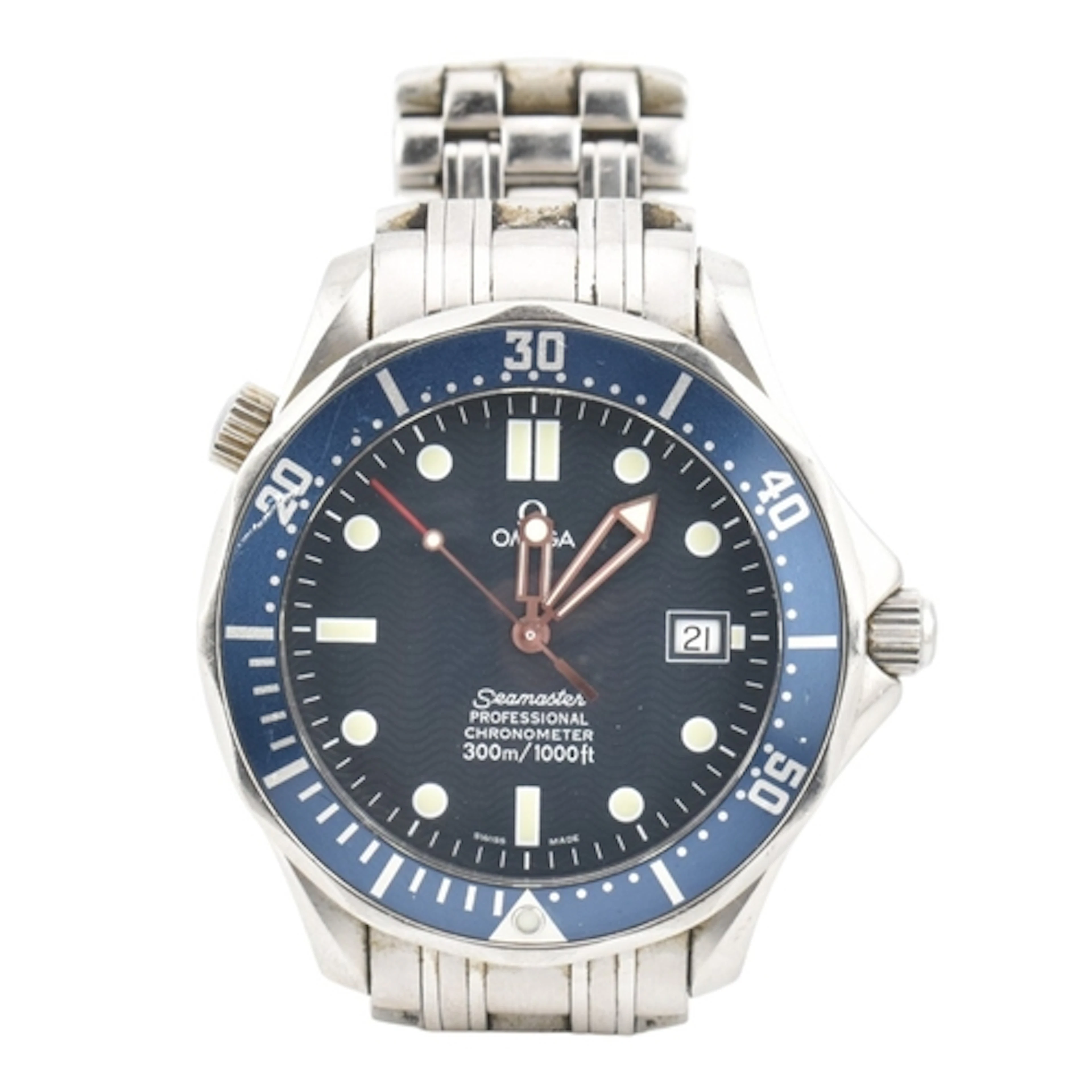 Omega Seamaster gentleman's stainless steel automatic chrono...