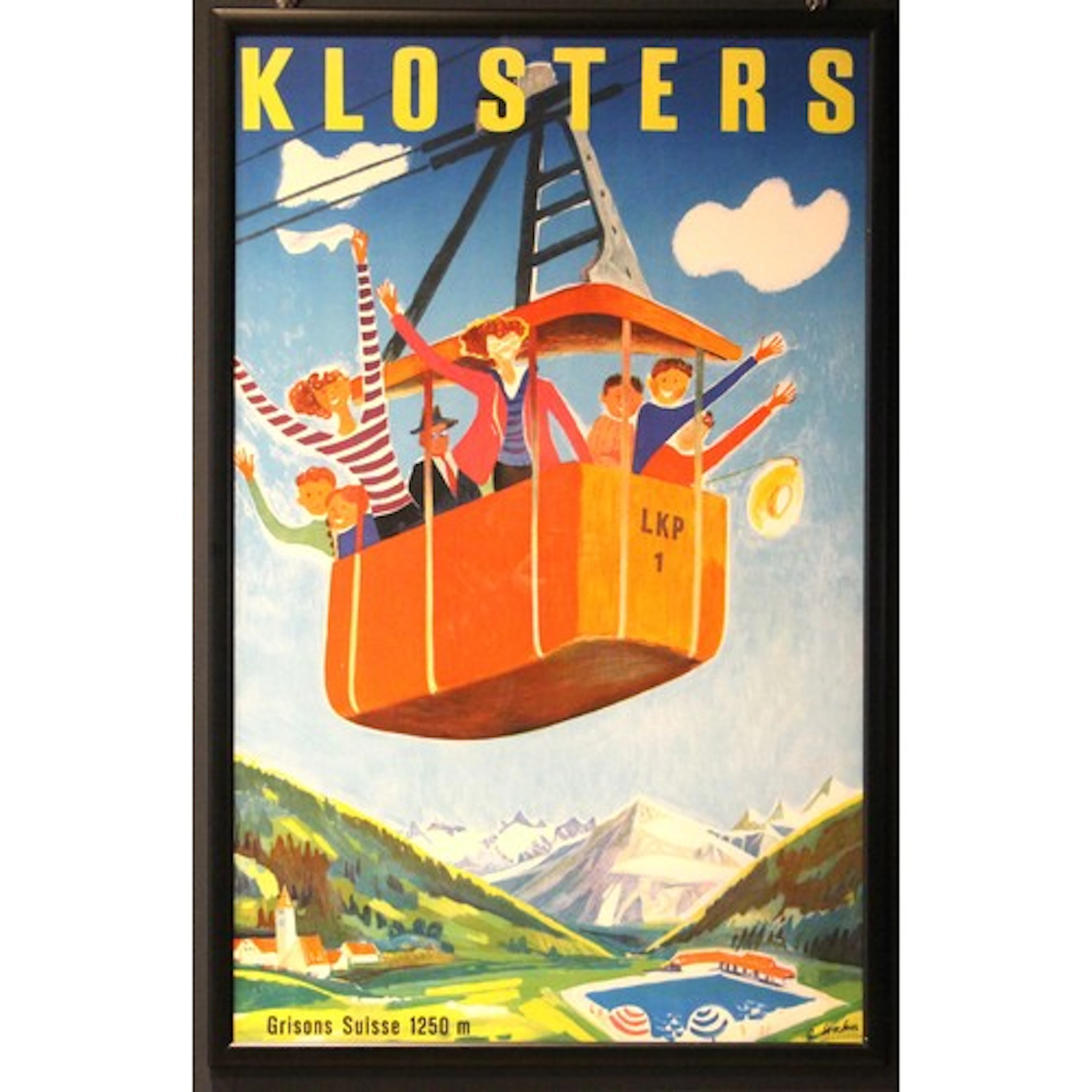 SKI / SKIING POSTER: After Alex Stocker (Swiss, 1926-1951), ...