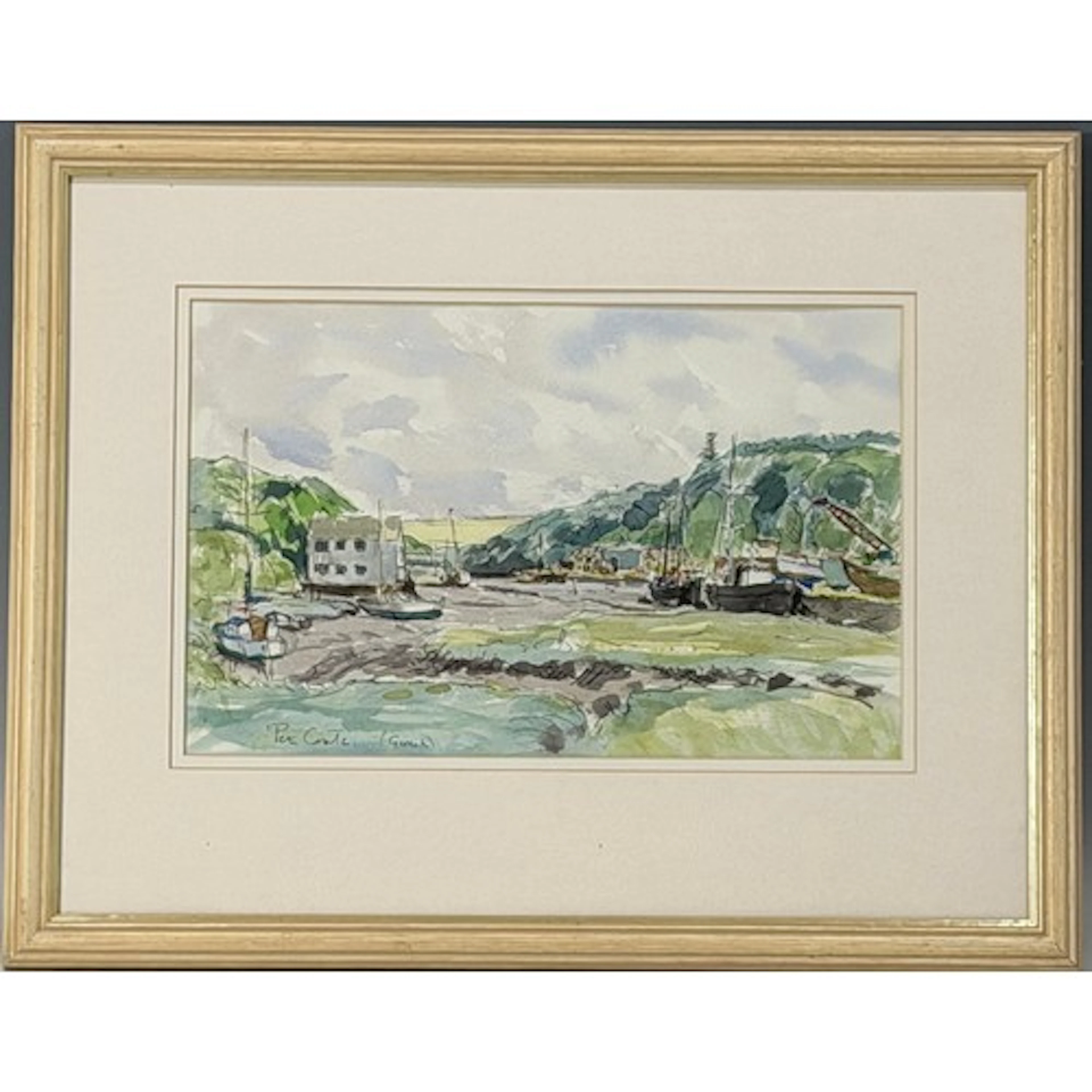 Peter Coate (British,1926 - 2016), 'Gweek', pen and wash, si...