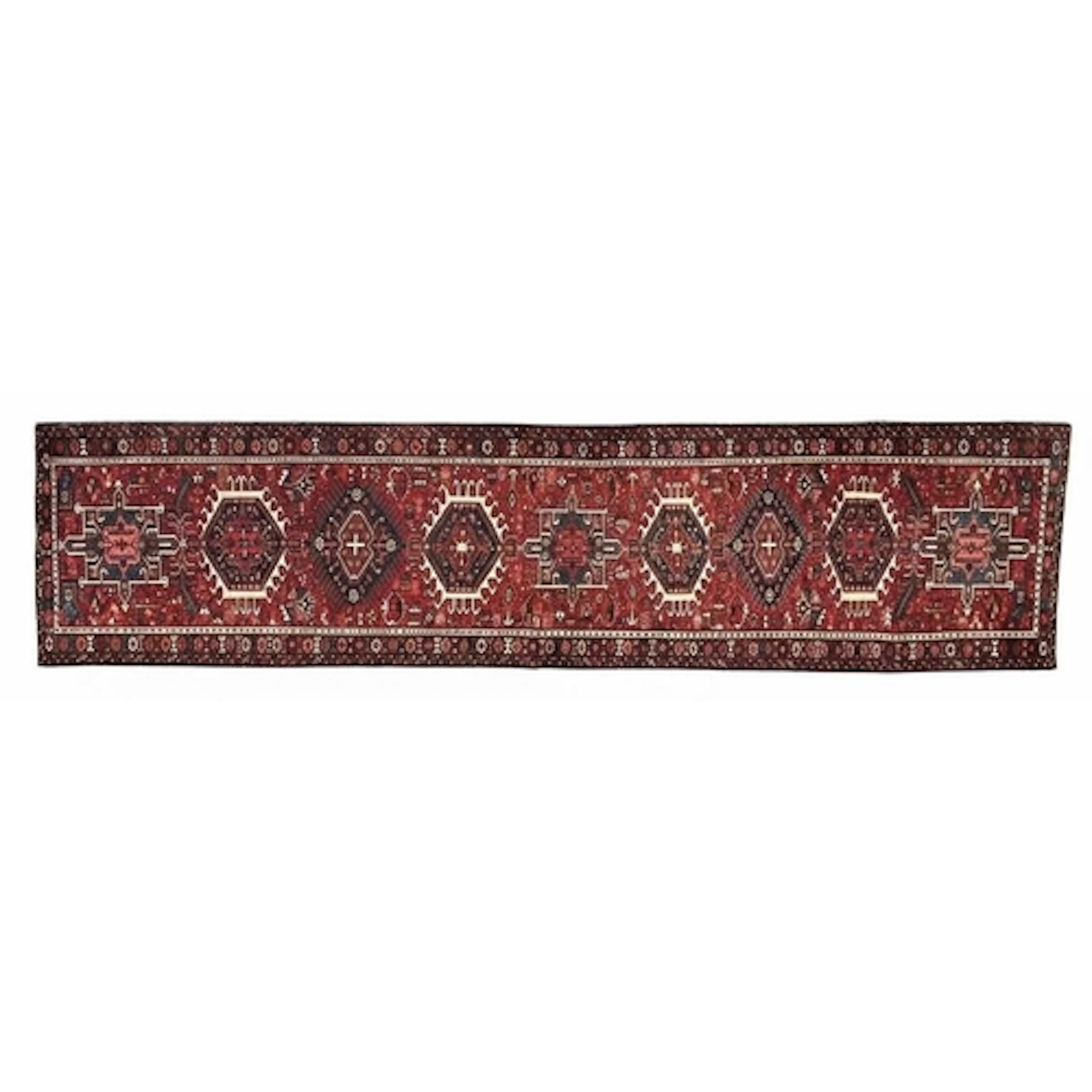 A 20th century Persian Islamic Qashqai wool hand knotted flo...