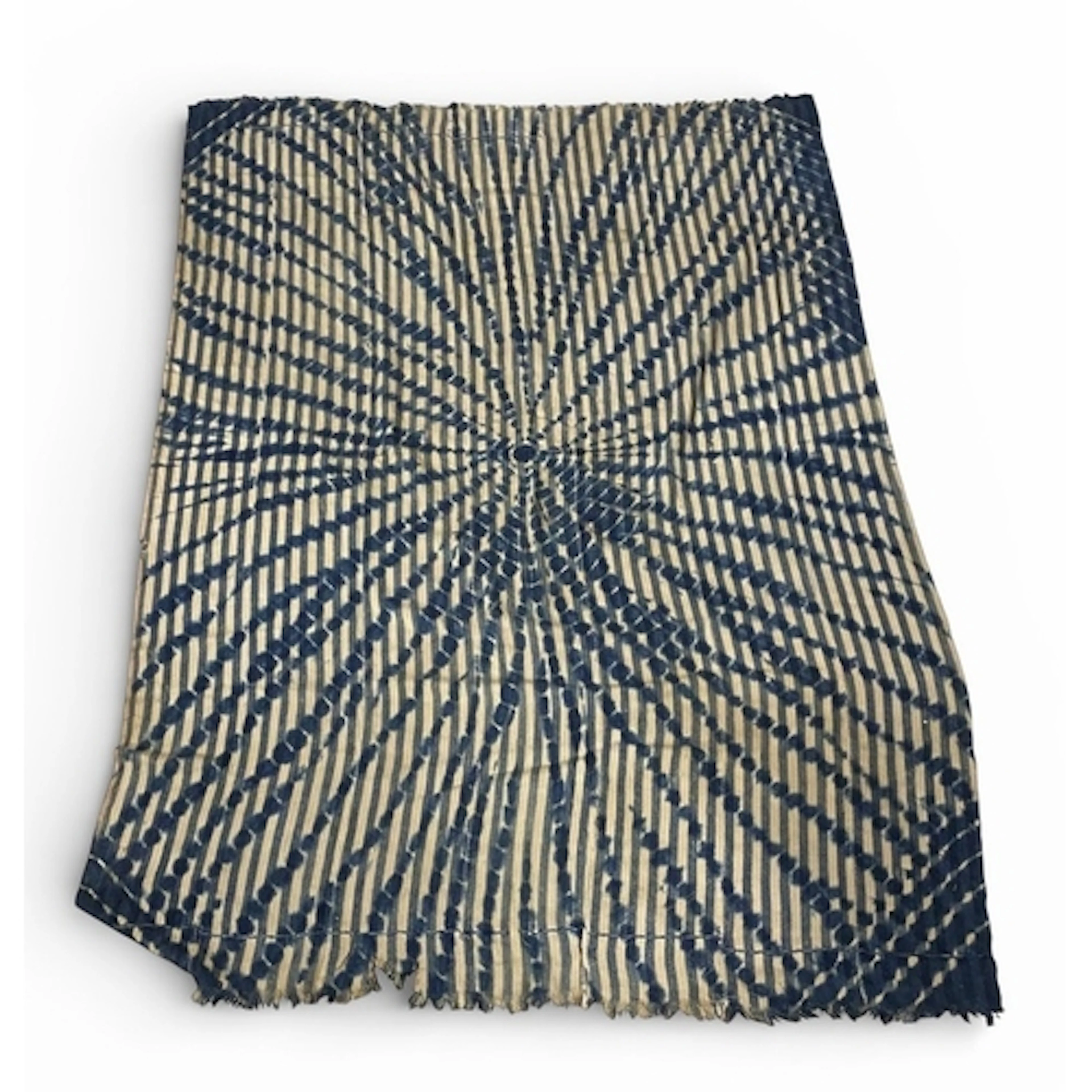 A BAOULE TEXTILE FROM THE IVORY COAST 167cm x 104cm...