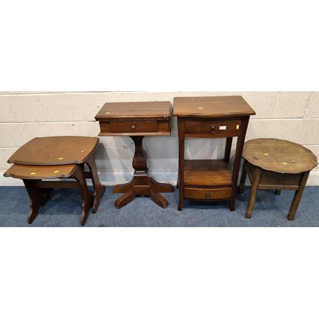 A SELECTION OF OCCASIONAL FURNITURE, to include a two tier s...