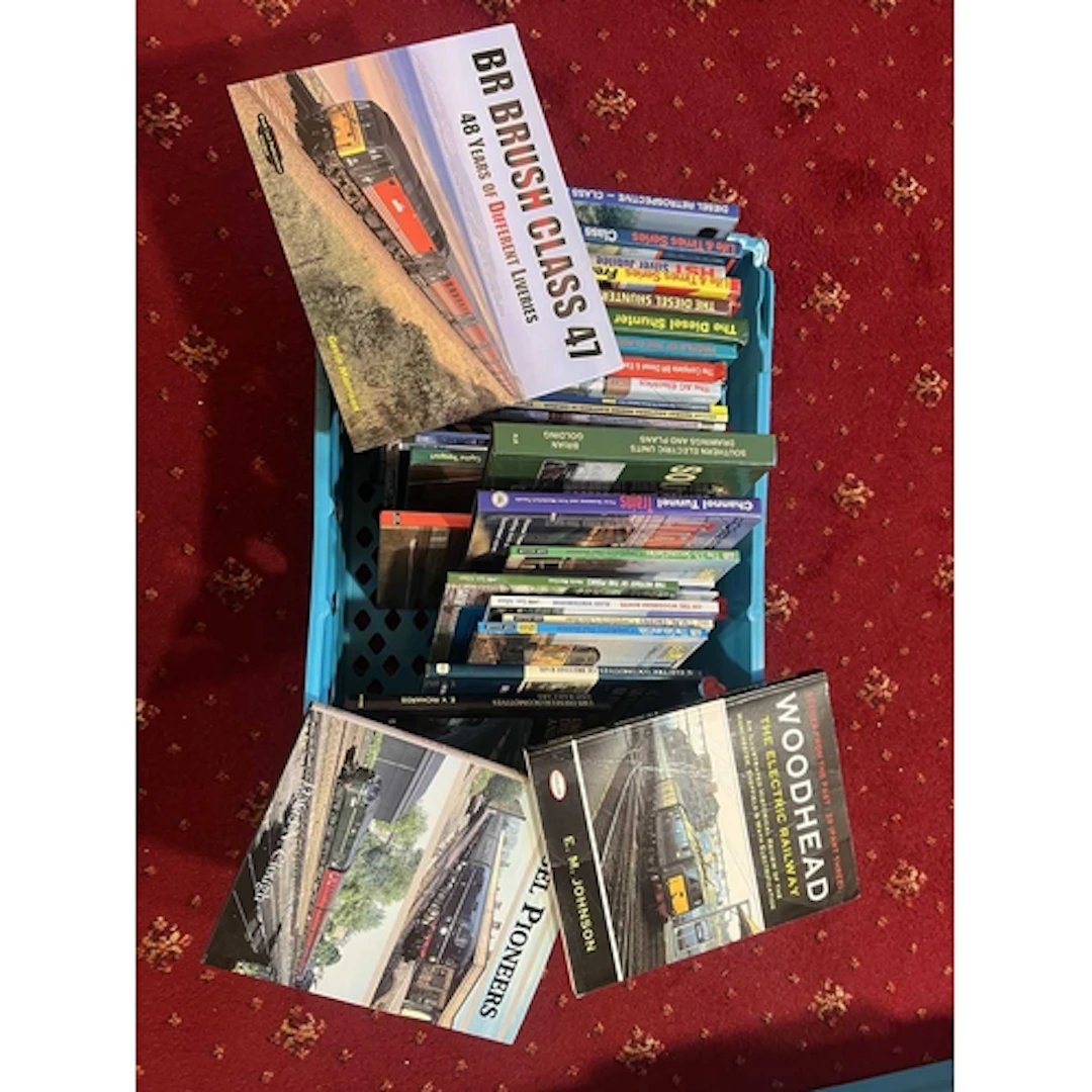 A QUANTITY OF RAILWAY RELATED BOOKS, majority relating to B....