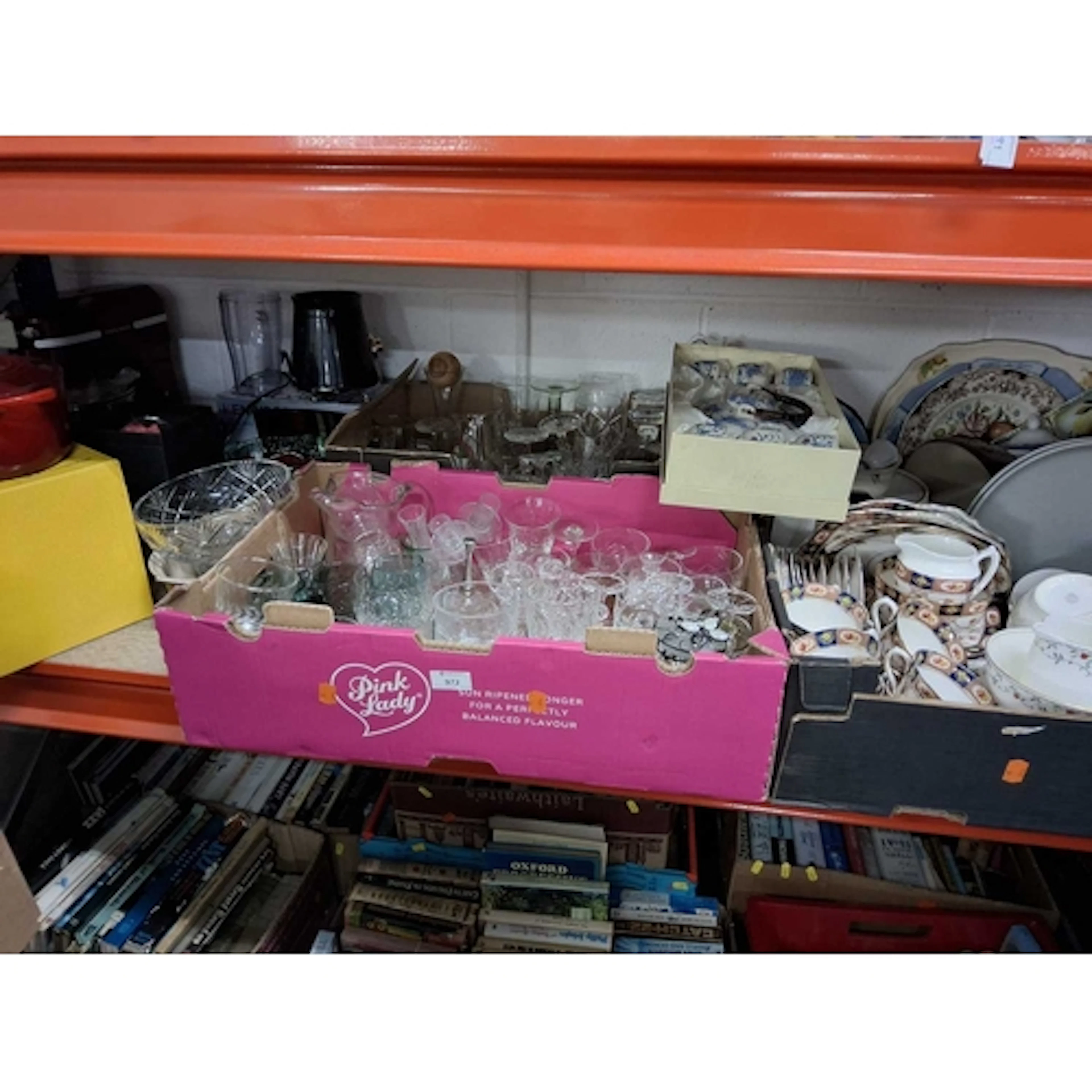 FOUR BOXES AND LOOSE OF GENERAL HOUSEHOLD ITEMS to include t...