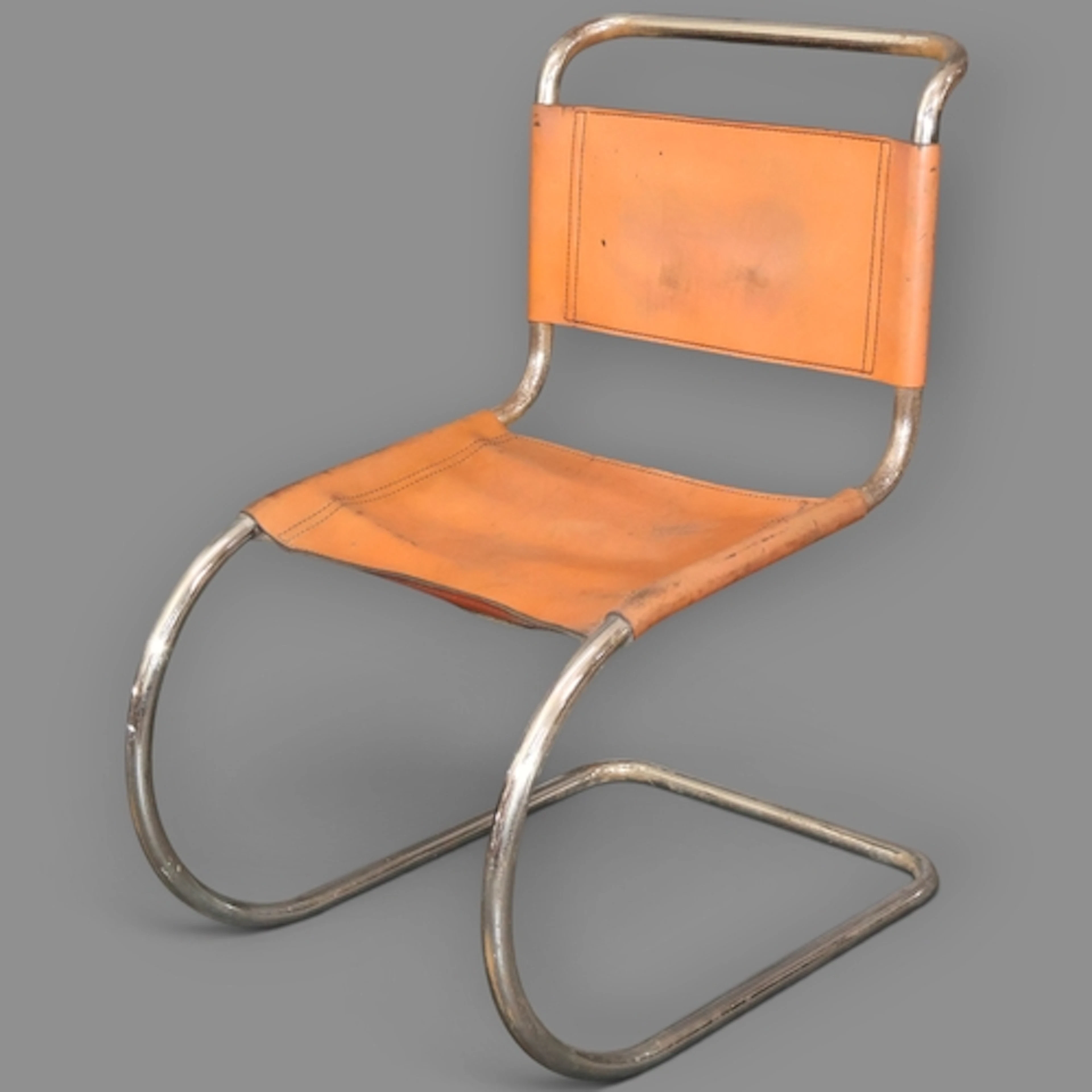 A Mies Van Der Rohe MR 10 Bauhaus design chair by Fasem of I...
