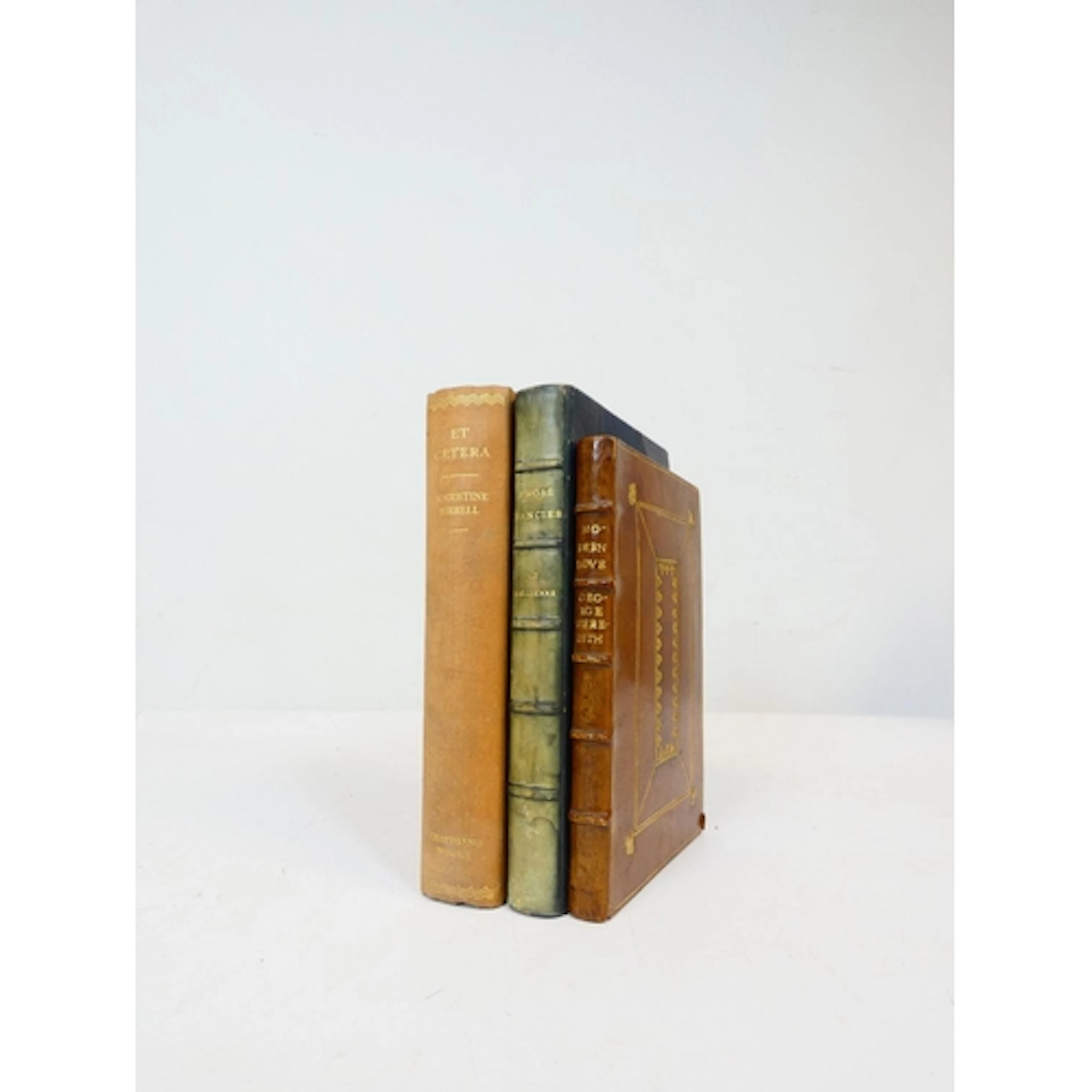 MEREDITH GEORGE. Modern Love, A Reprint. Fine calf gilt, a....