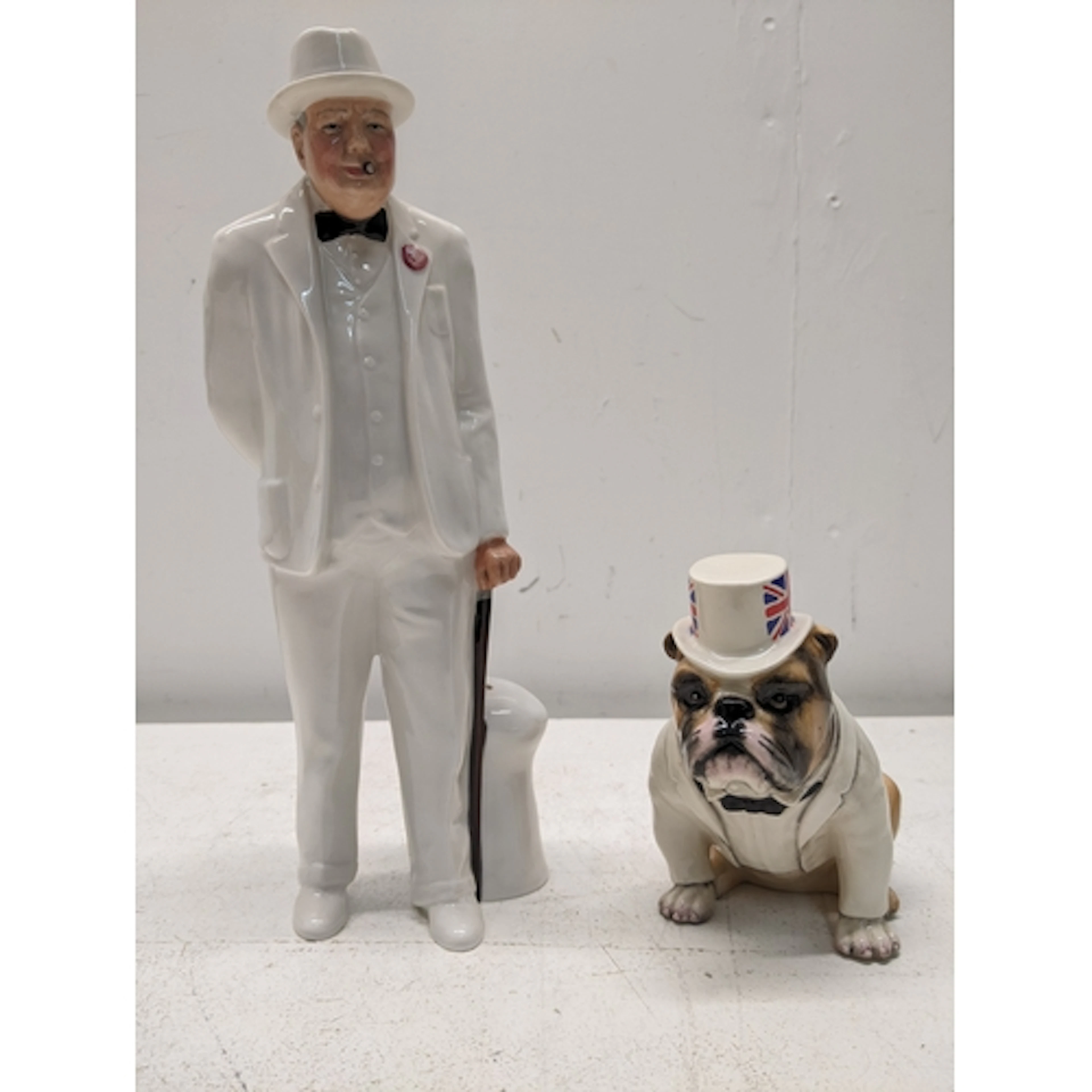 Royal Doulton - Sir Winston Churchill figurine HN 3057, and ...