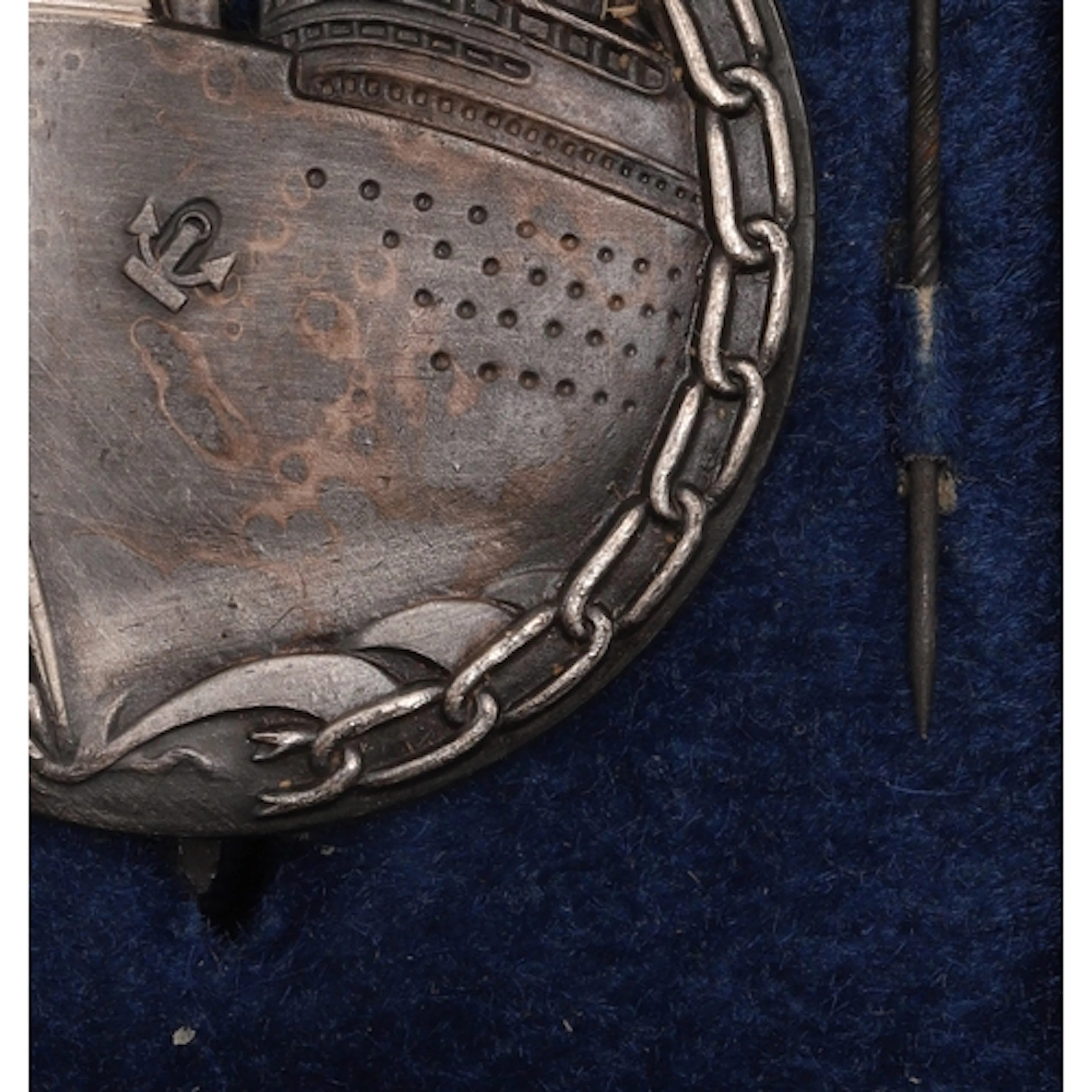 A SECOND WORLD WAR GERMAN BLOCKADE RUNNER BADGE AND LAPEL PI...