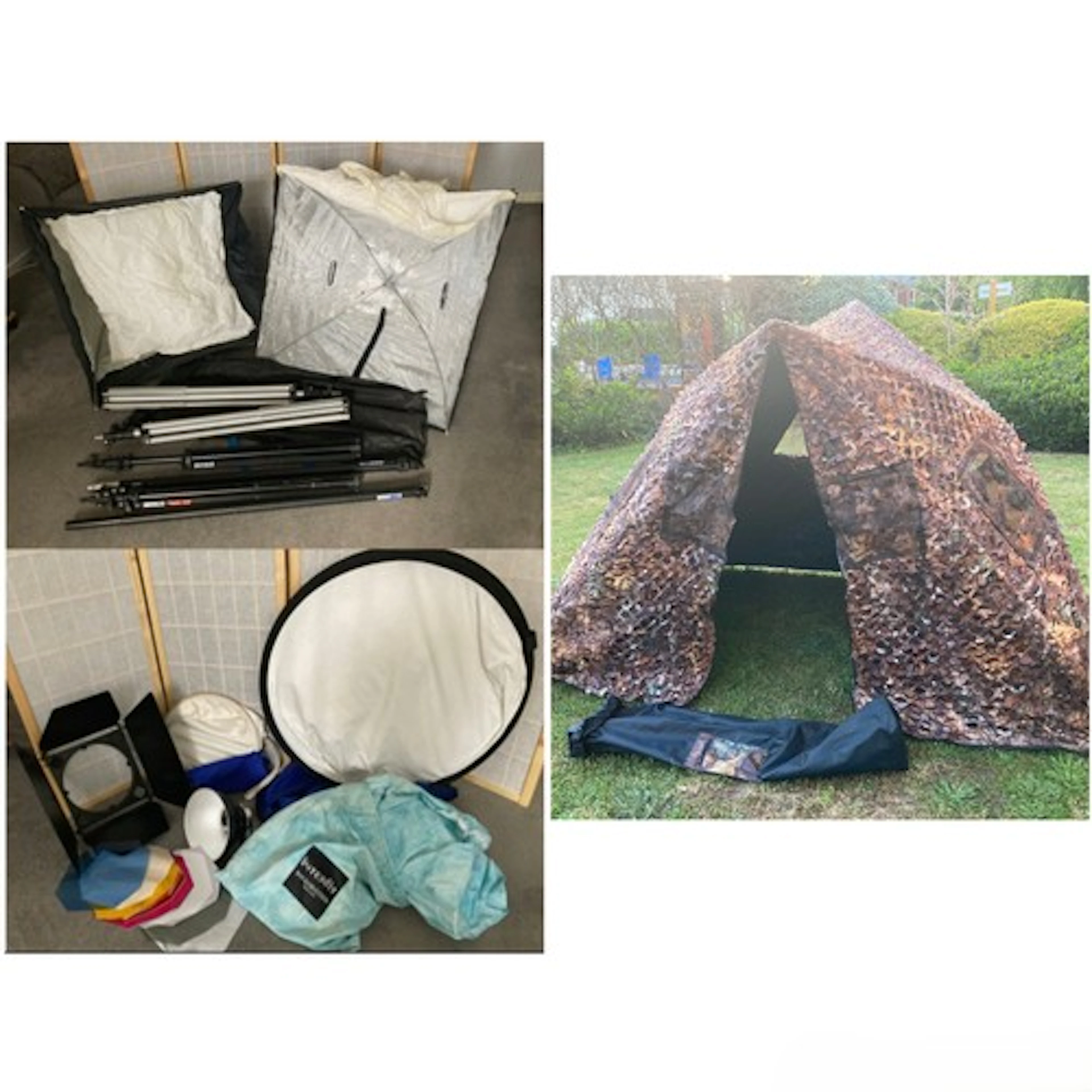 A quantity of studio/field photography accessories to includ...