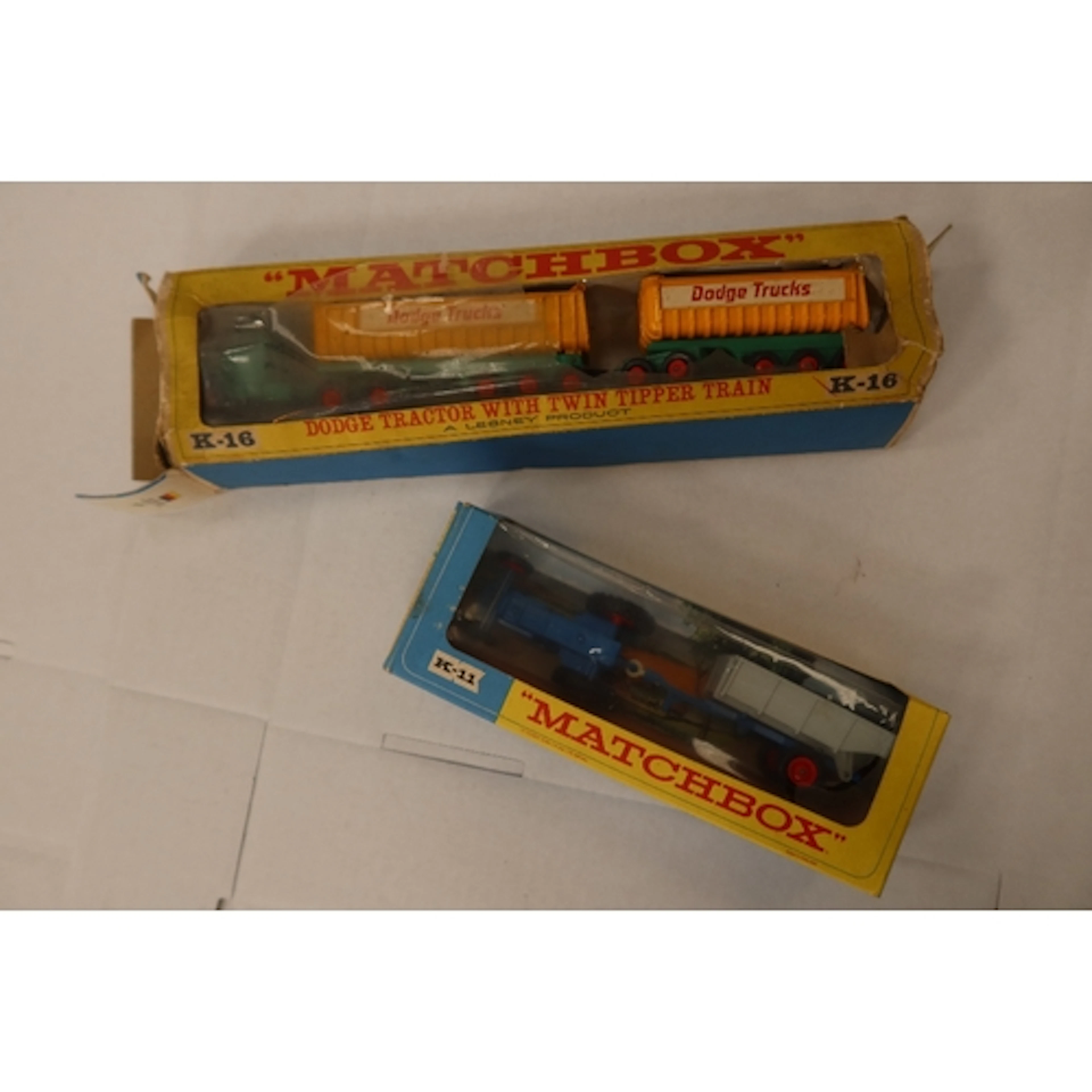 Various MatchBox models numbers K11 K16