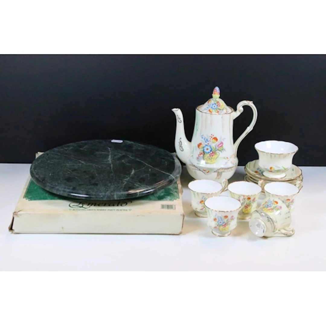 Paragon 'Salon' pattern coffee service, together with two ro...