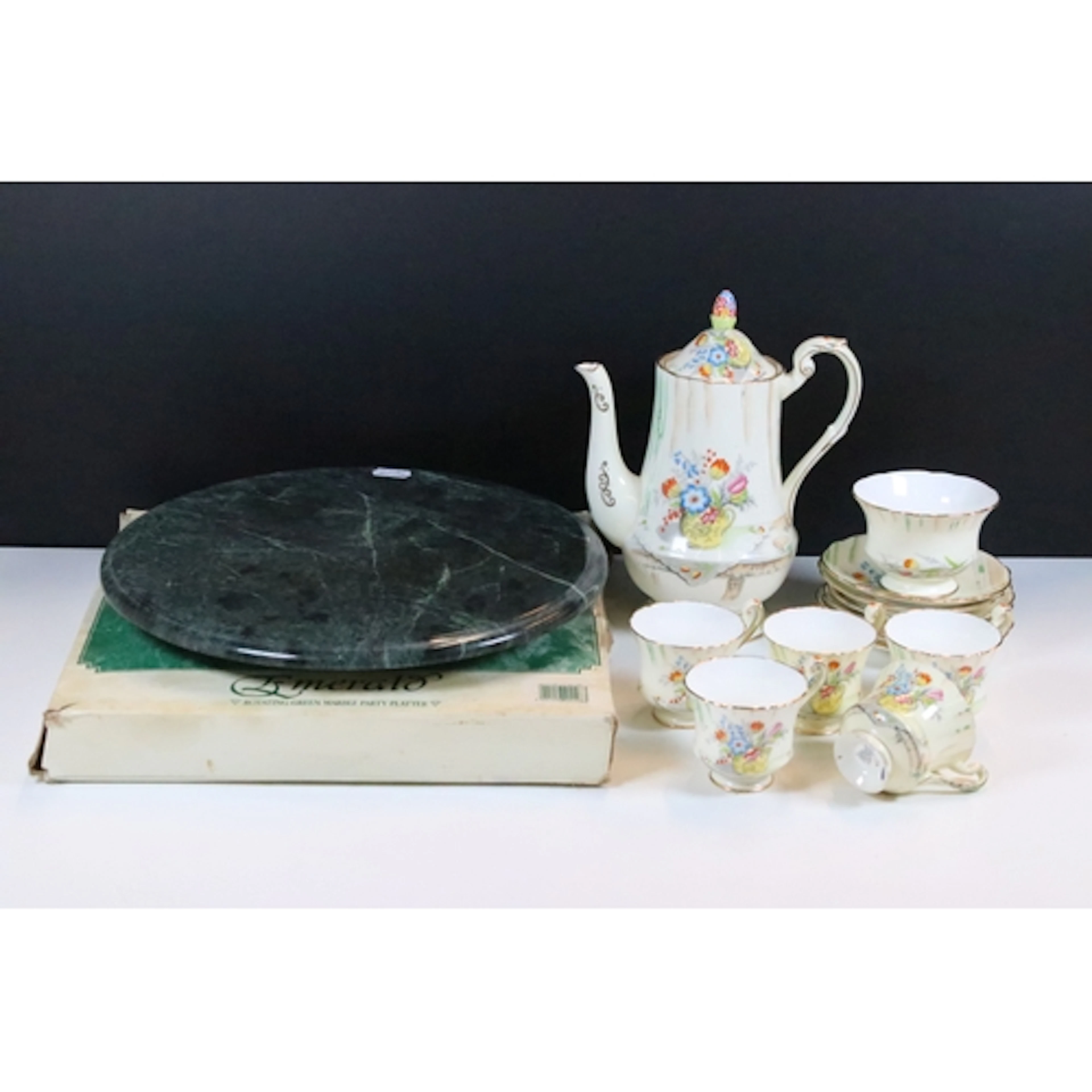 Paragon 'Salon' pattern coffee service, together with two ro...